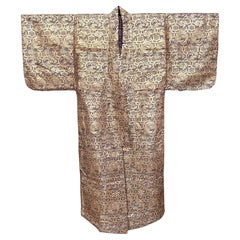Abito Kimono in broccato giapponese del costume Noh del periodo Meiji