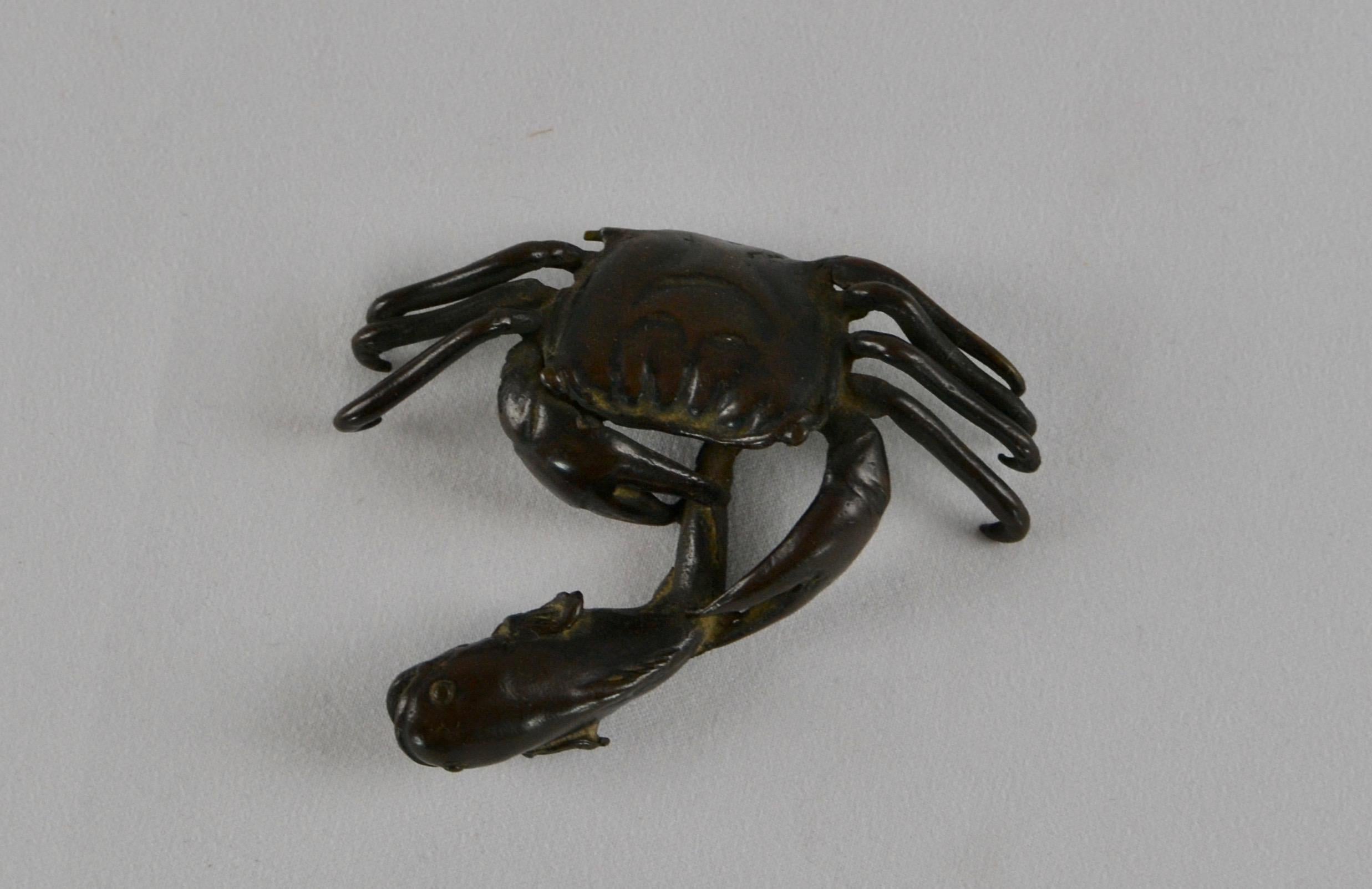 Japanese Bronce Crab, 19th Century 1