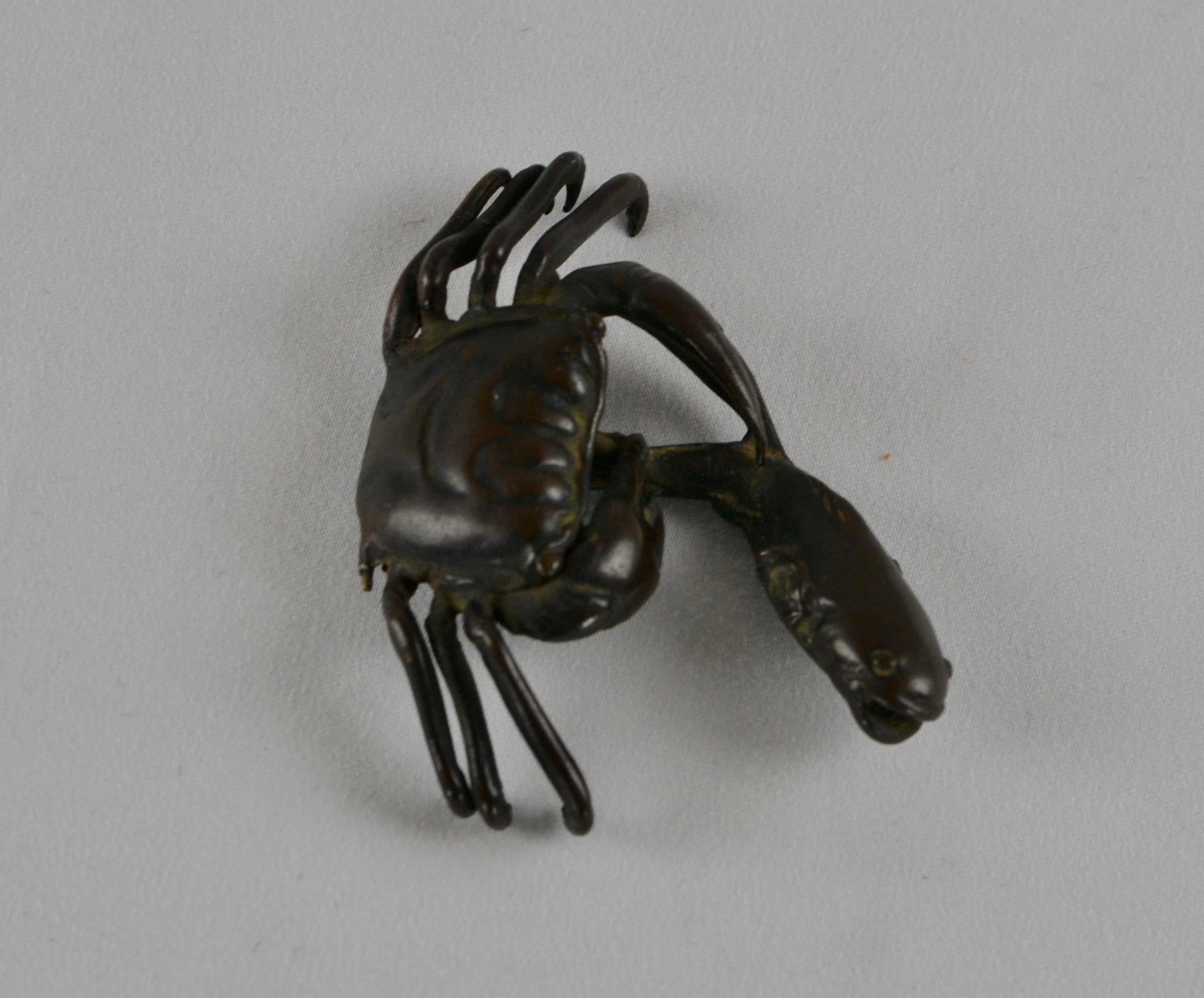 Japanese Bronce Crab, 19th Century 2