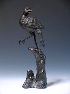 Japanese Bronze Bird Form Incense Burner