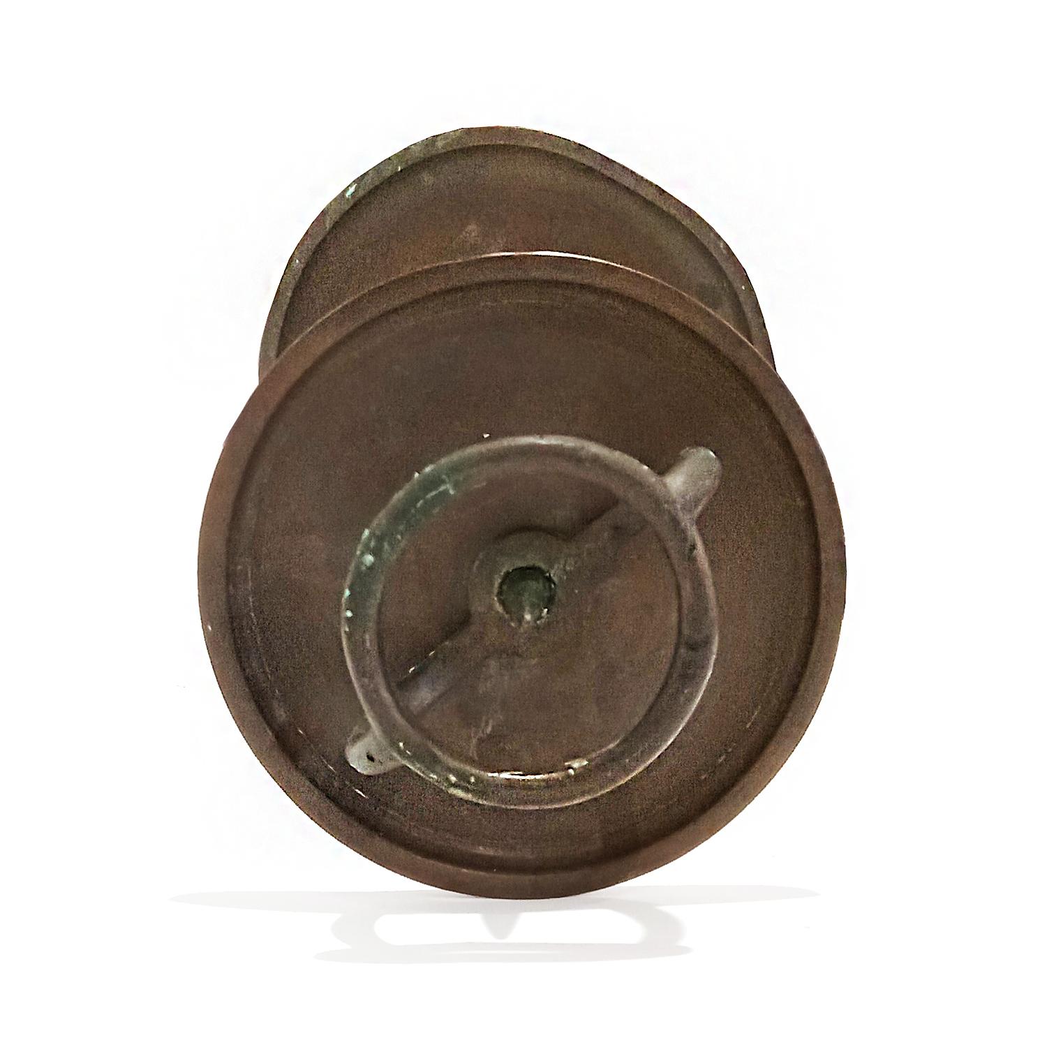 Candelieri giapponesi in bronzo, periodo Meiji, fine XIX secolo in vendita 3