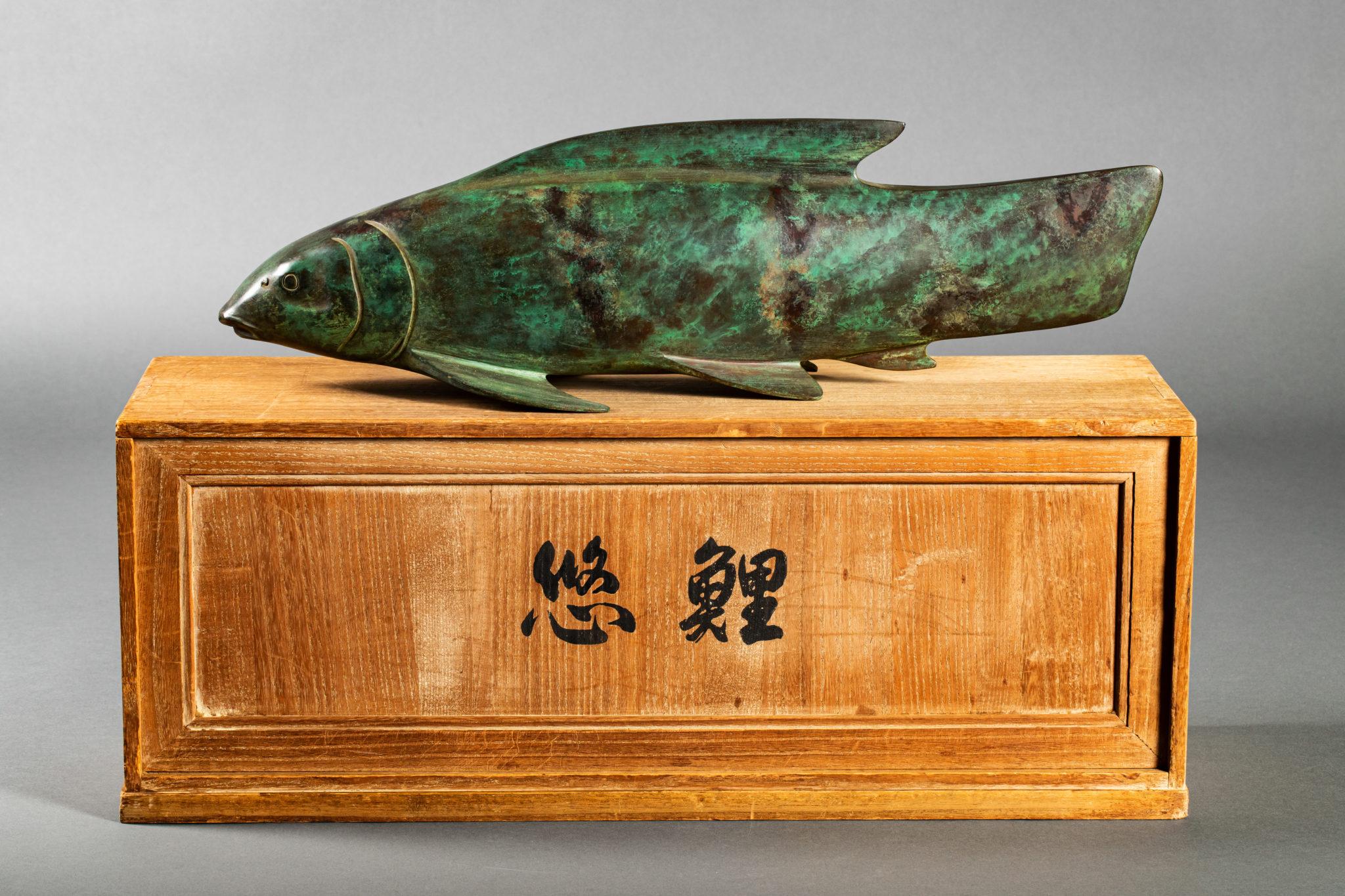 Japanese Bronze Carp For Sale 11