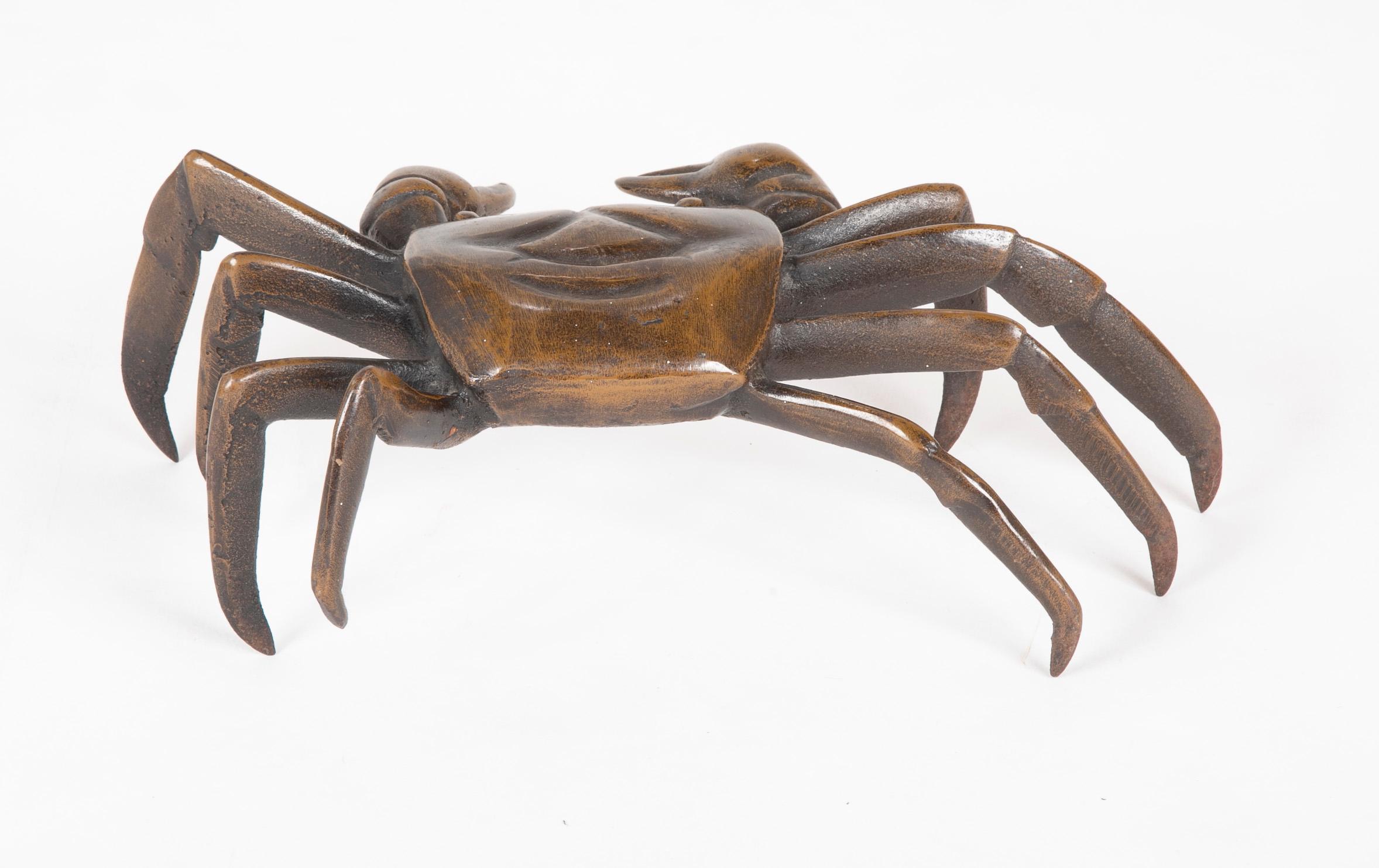 Japanese Bronze Crab Sculpture 4