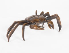 Japanese Bronze Crab Sculpture