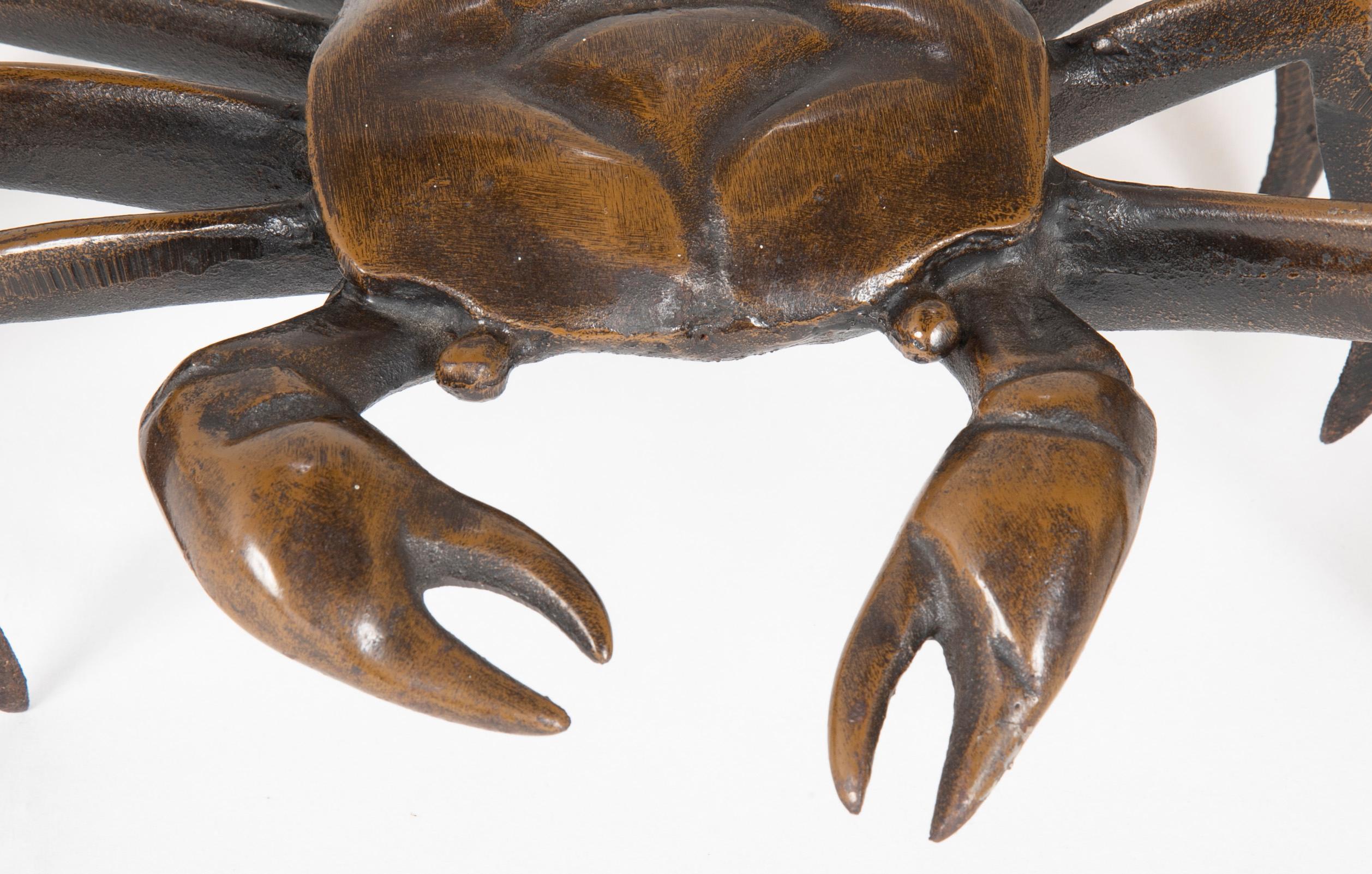 Japanese Bronze Crab Sculpture 1