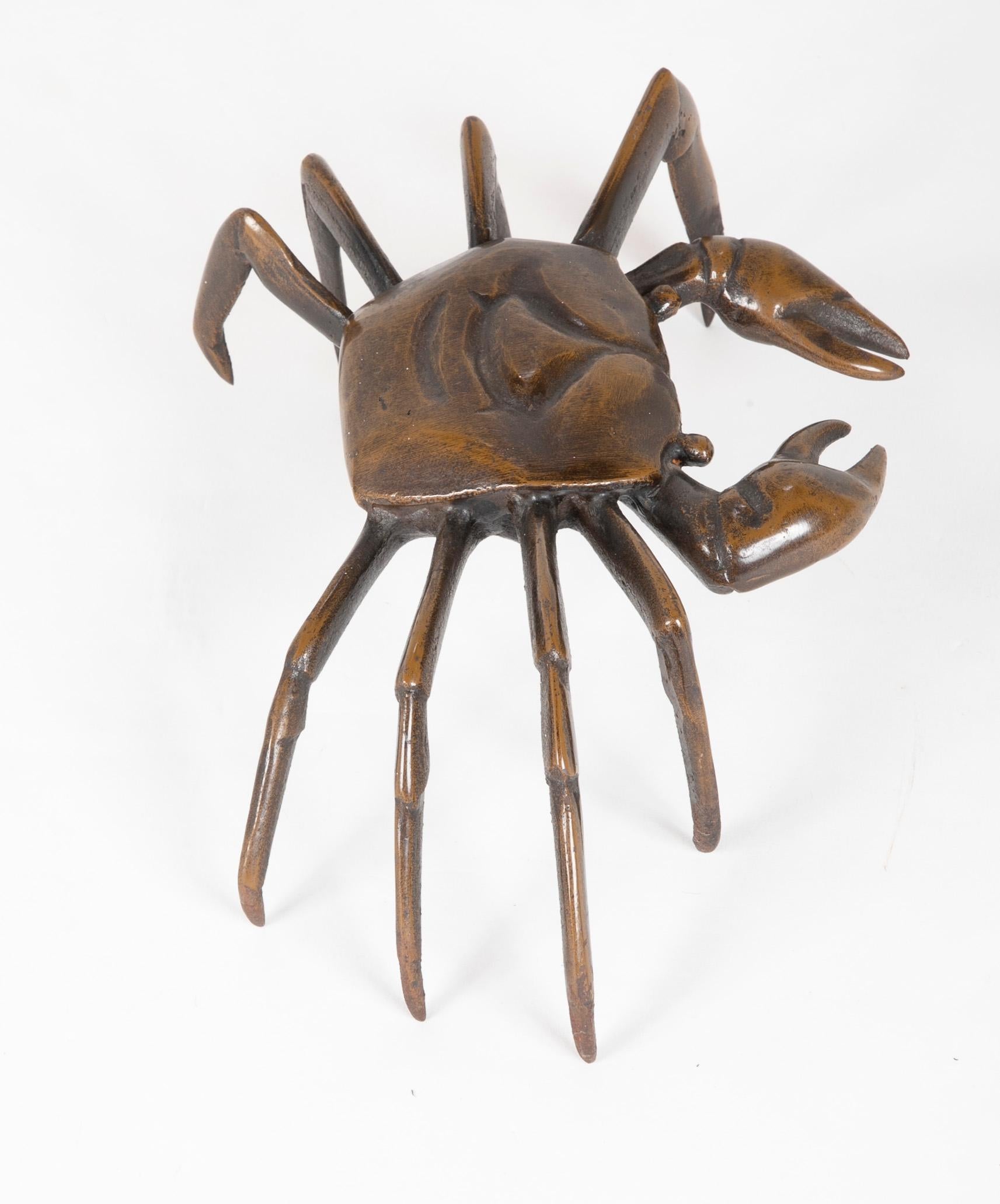 Japanese Bronze Crab Sculpture 3
