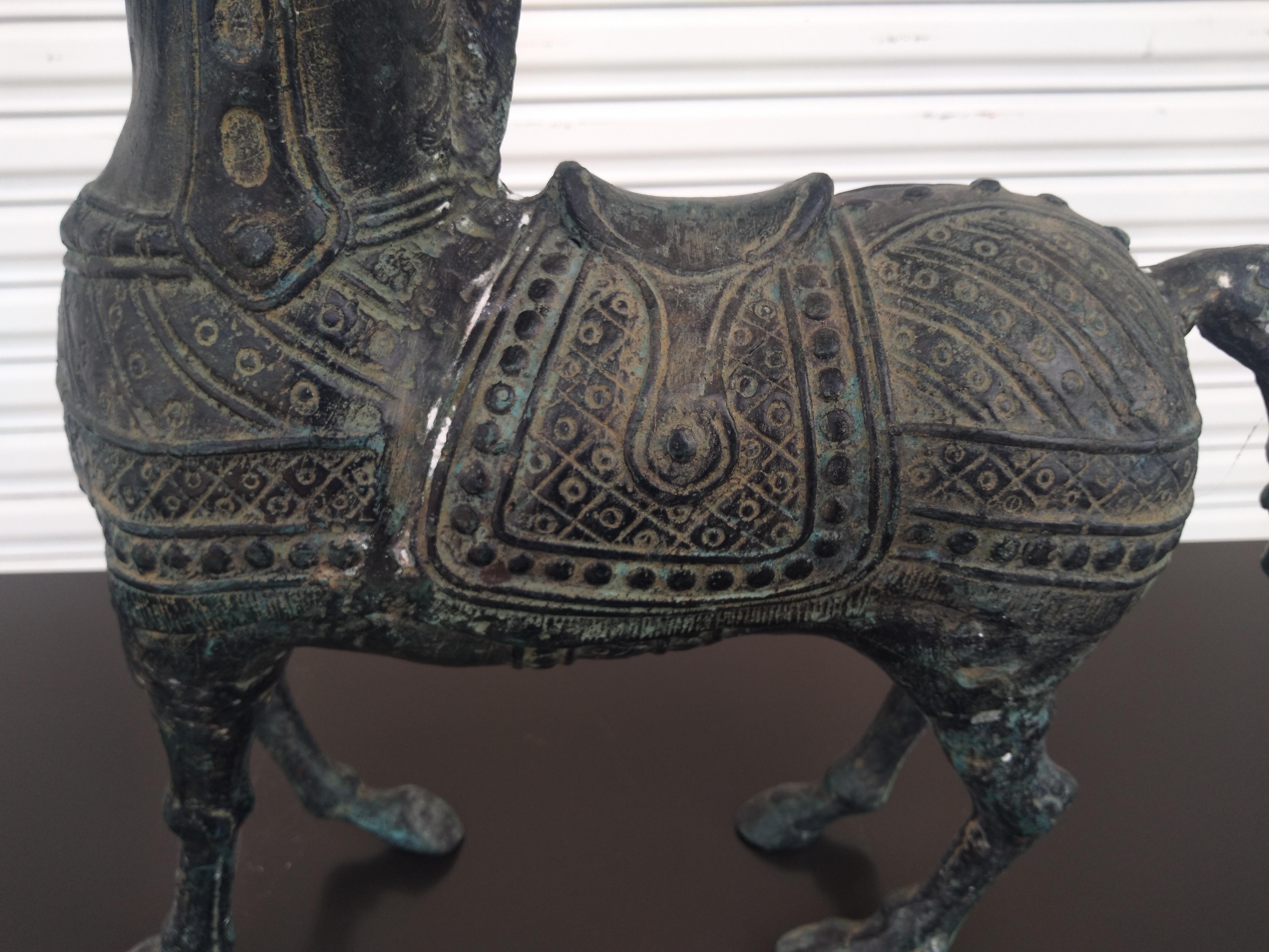 Escultura japonesa de bronce Caballo Japonés en venta
