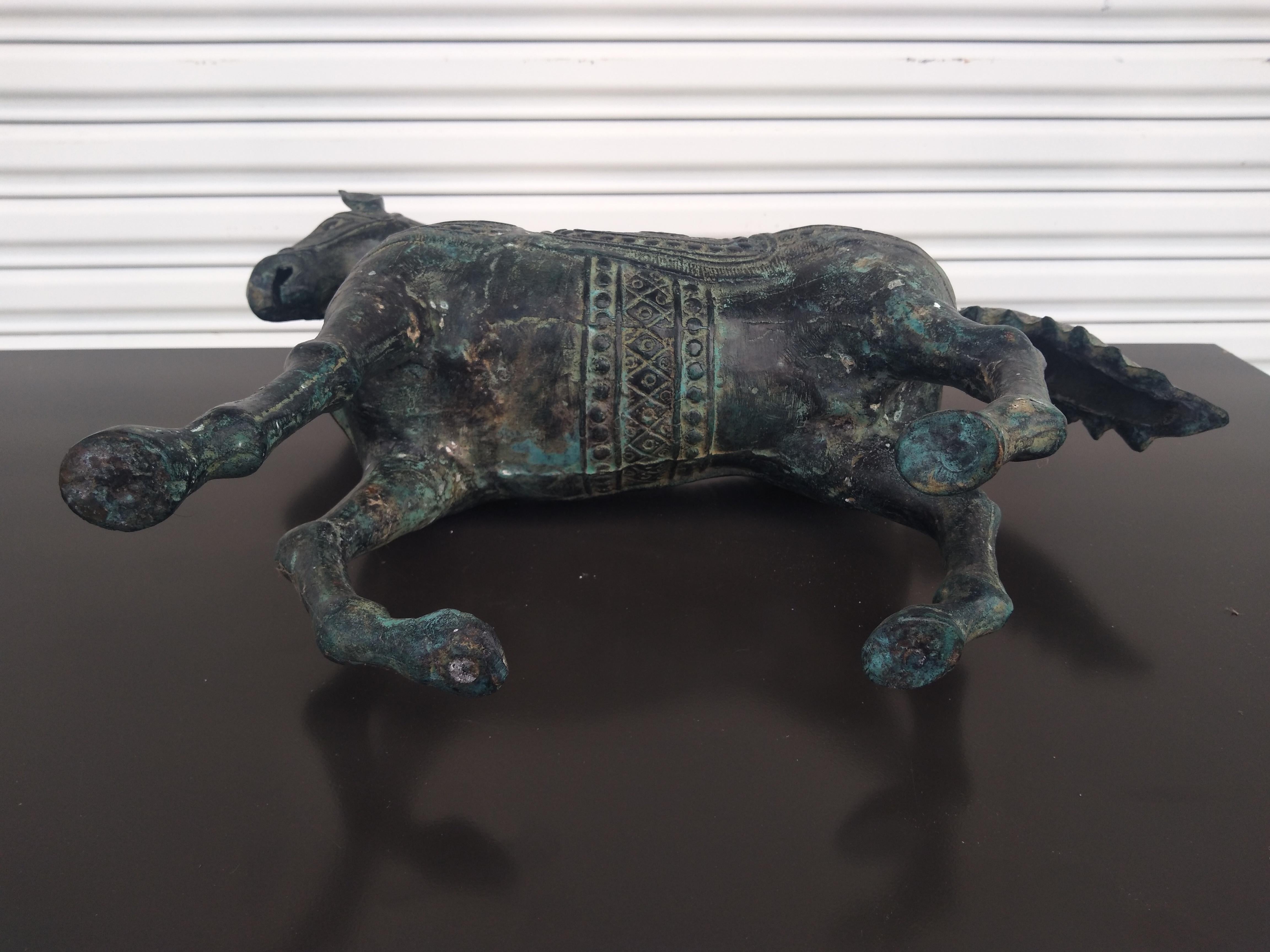 Escultura japonesa de bronce Caballo en venta 1