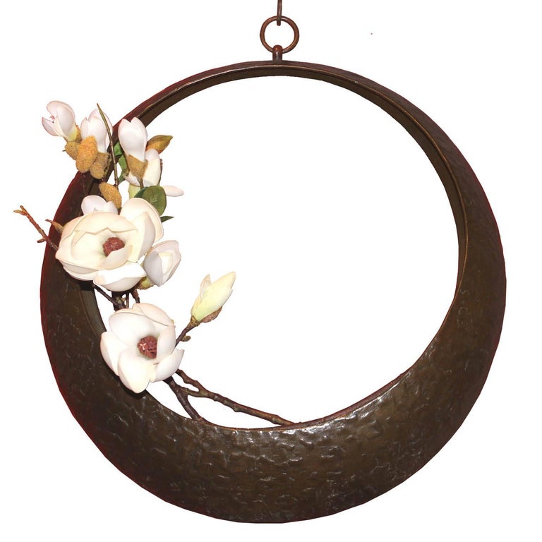 Japanese Bronze Ikebana Container at 1stDibs