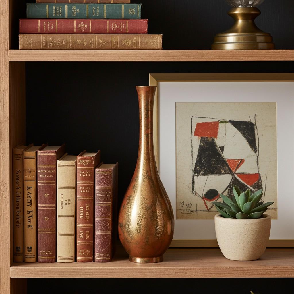 Vaso Ikebana giapponese in ottone, inizio XX secolo in vendita 9