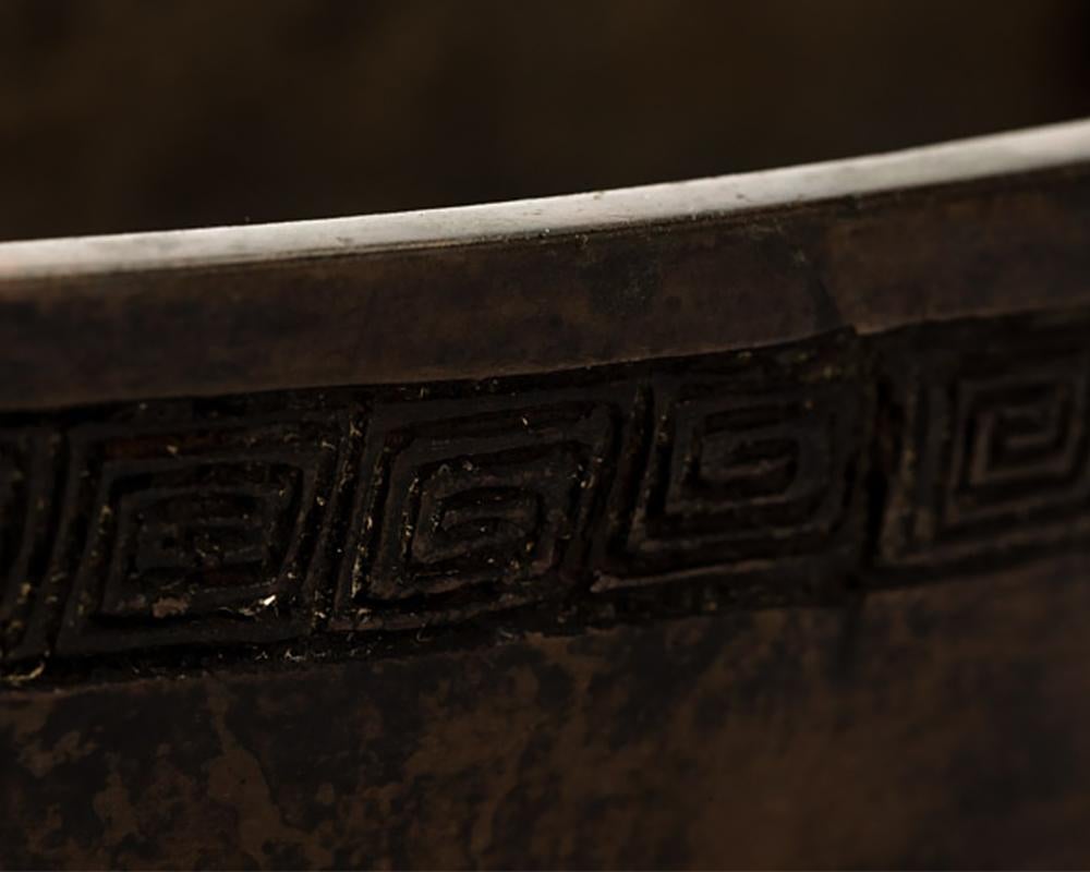 Mid-20th Century Japanese Bronze Ikebana Vase in the Shape of a Boat
