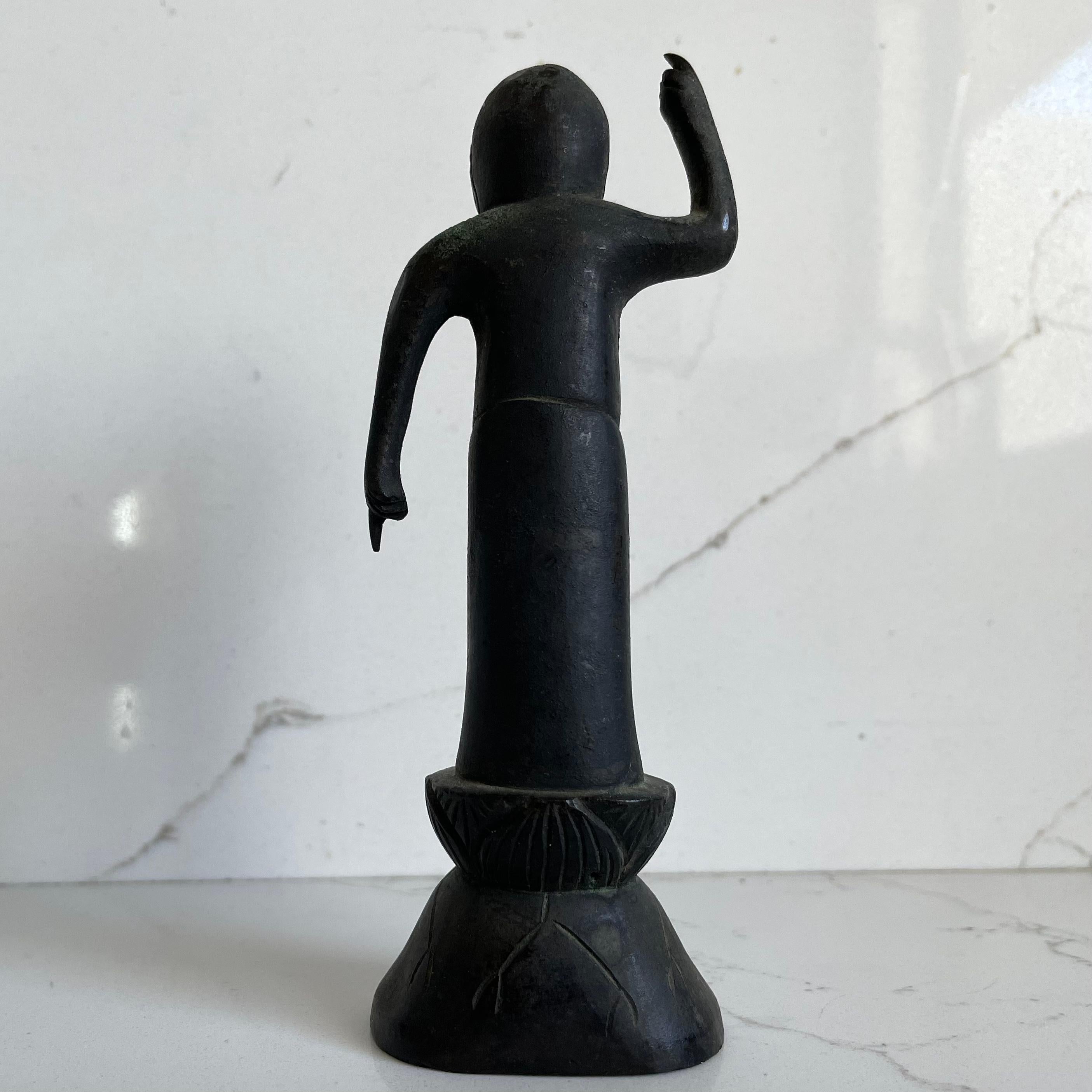 Calco Immagine in bronzo giapponese di Tanjo no SHAKA in vendita
