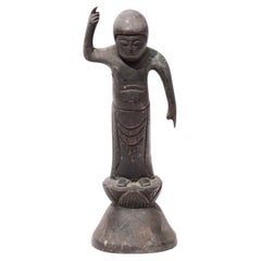 Japanese bronze image of Tanjo no Shaka
