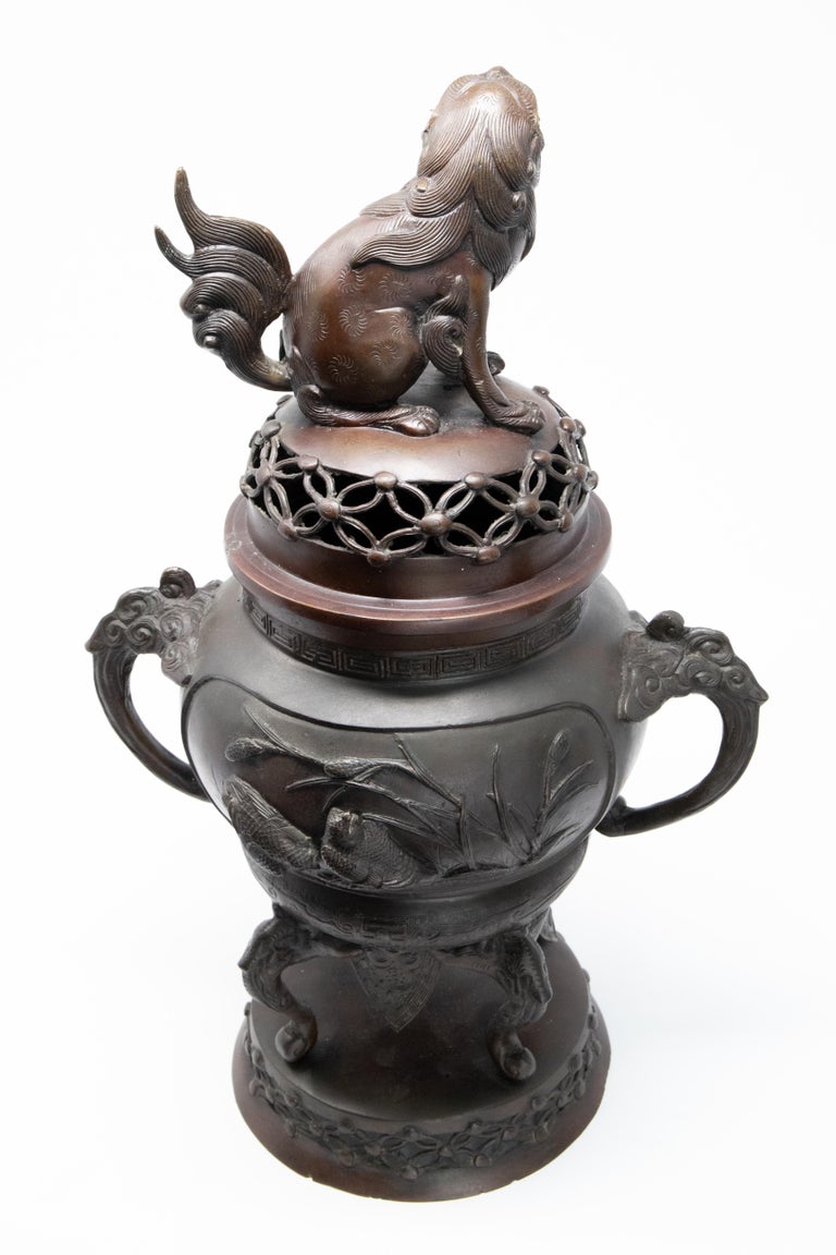 Japanese Bronze Incense Burner at 1stDibs