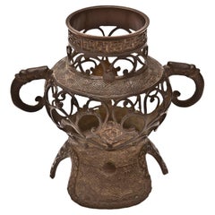 Japanese Bronze Incense Burner