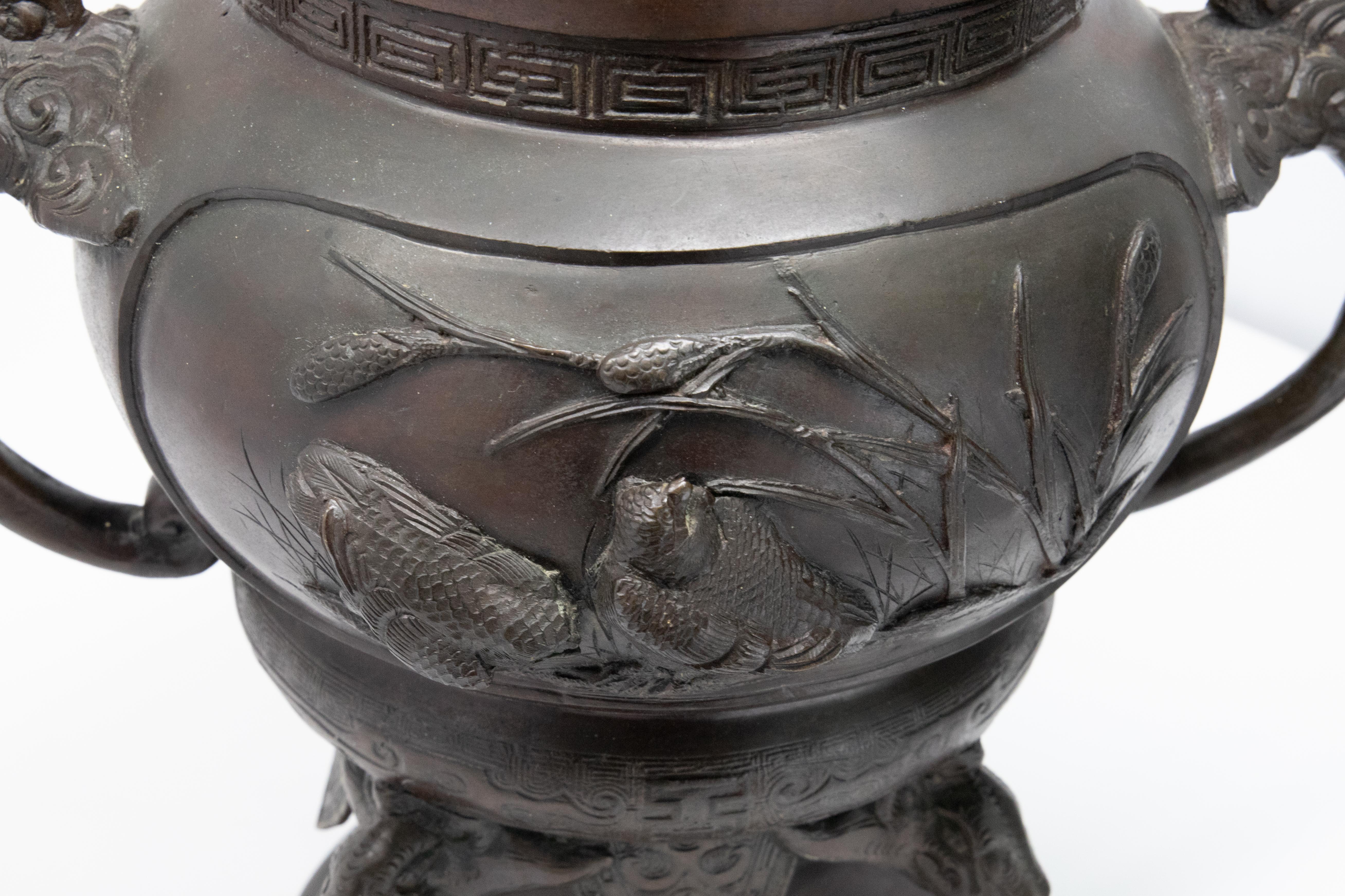 Japanese Bronze Incense Burner 2