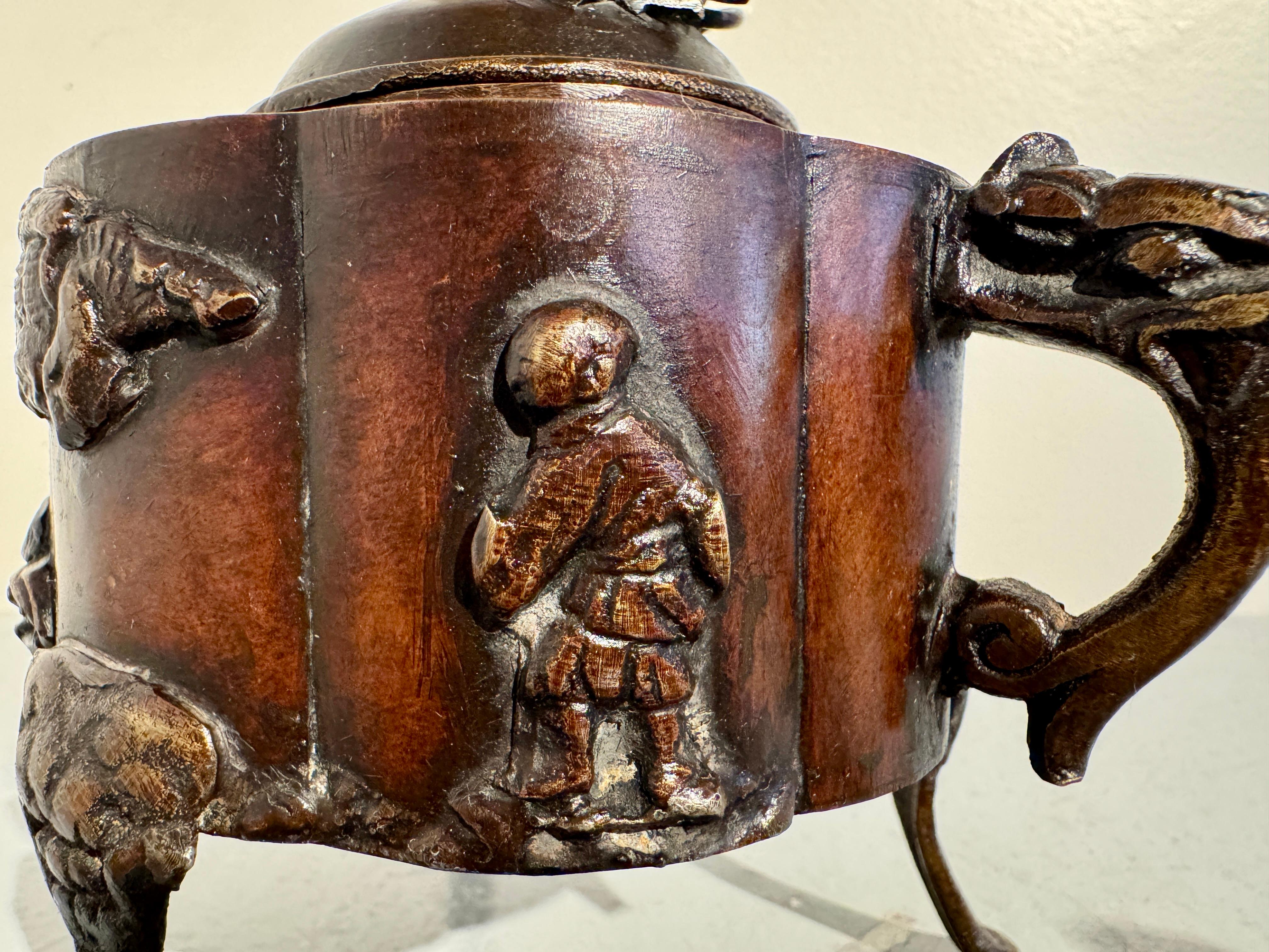 Japanese Bronze Incense Burner, Koro, Meiji Period, circa 1900, Japan 7