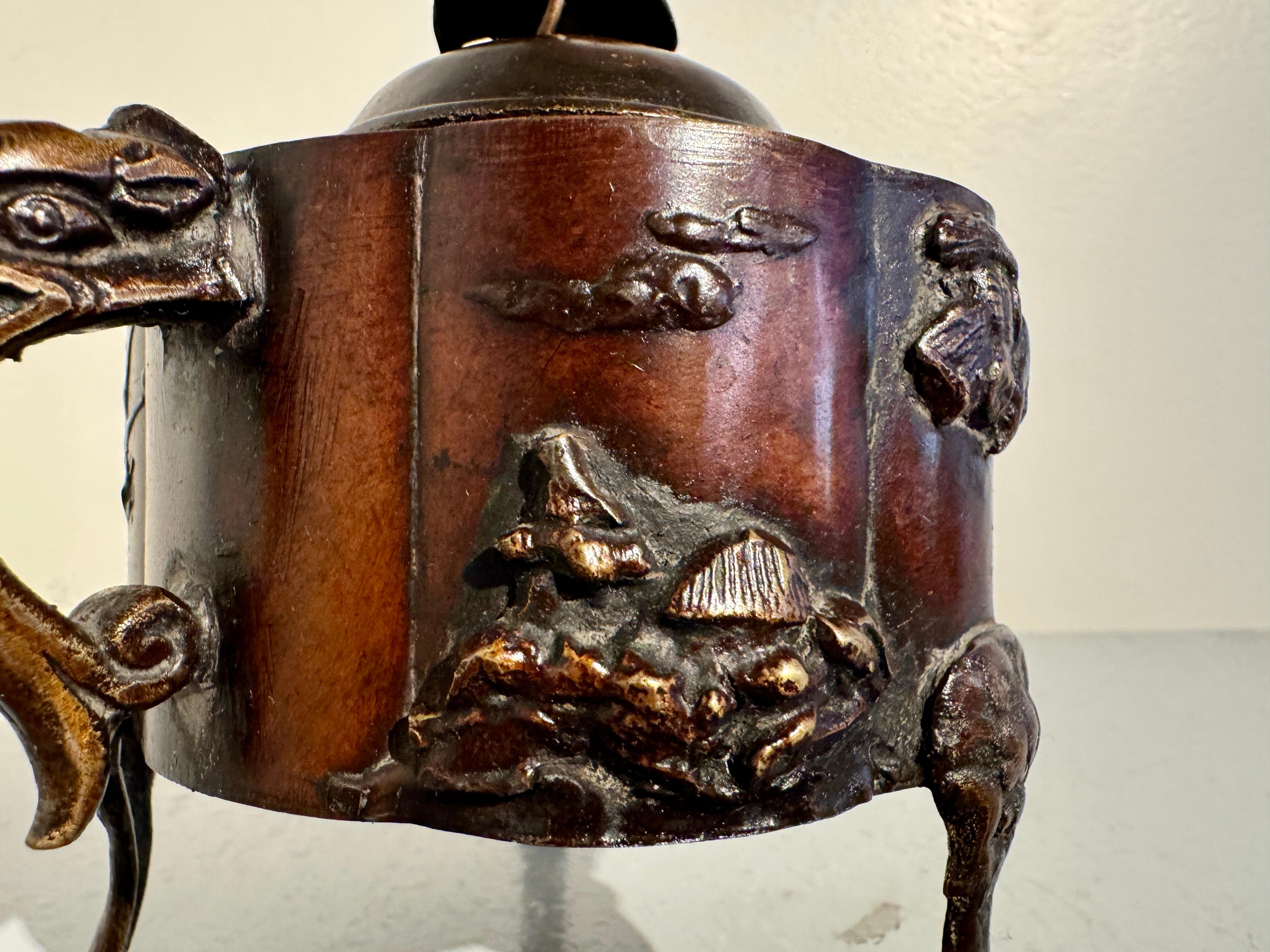 Japanese Bronze Incense Burner, Koro, Meiji Period, circa 1900, Japan 8