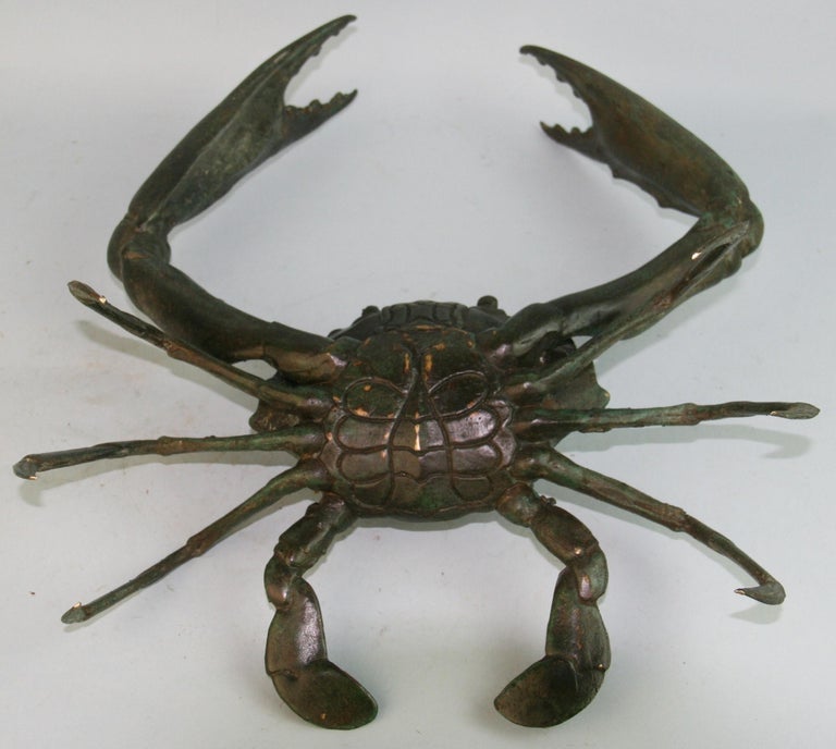 Japanese Bronze Jumbo Crab For Sale 3