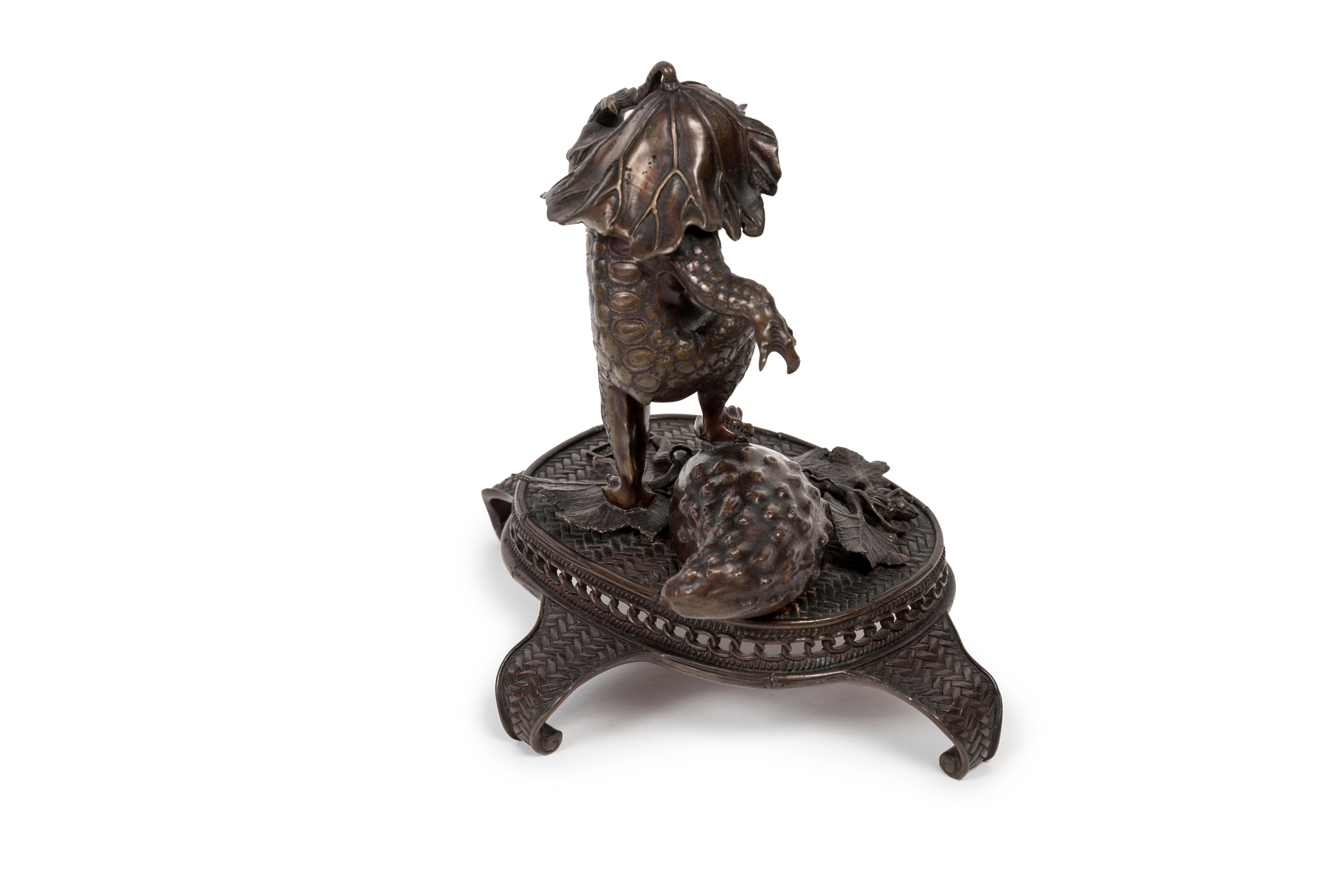 Kappa japonés de bronce siglo XIX en venta