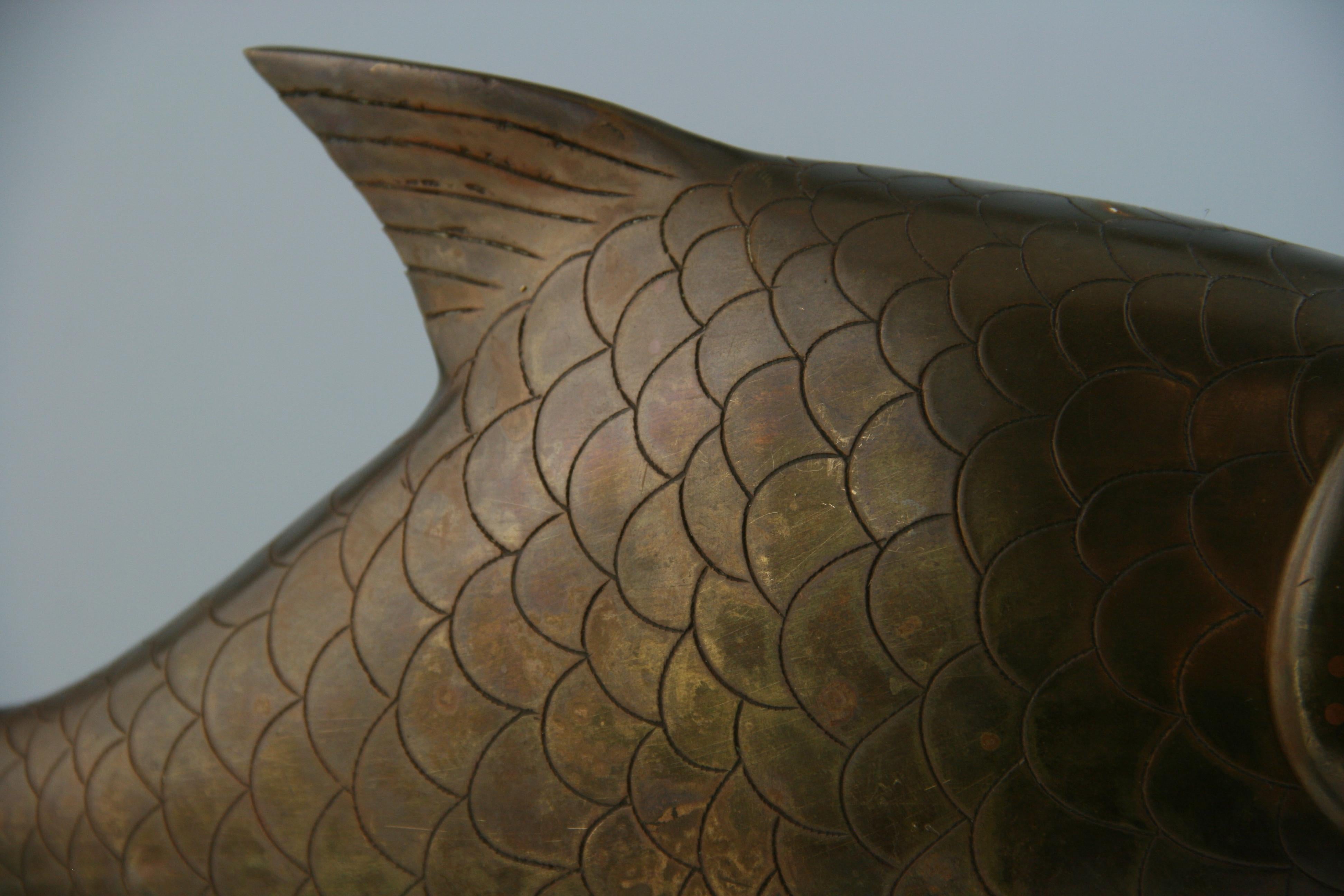 Japanese Garden  Bronze Oversized  Koi  Trophy Fish Fortune and Prosperity 3