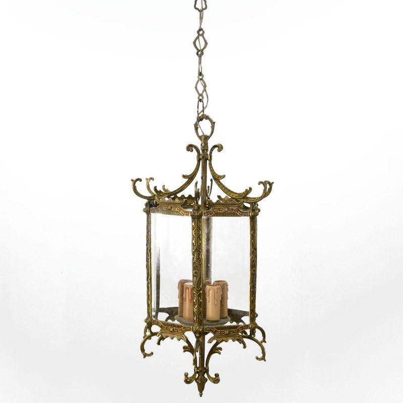 Copper Japanese Bronze Lantern, Early 20th Century For Sale