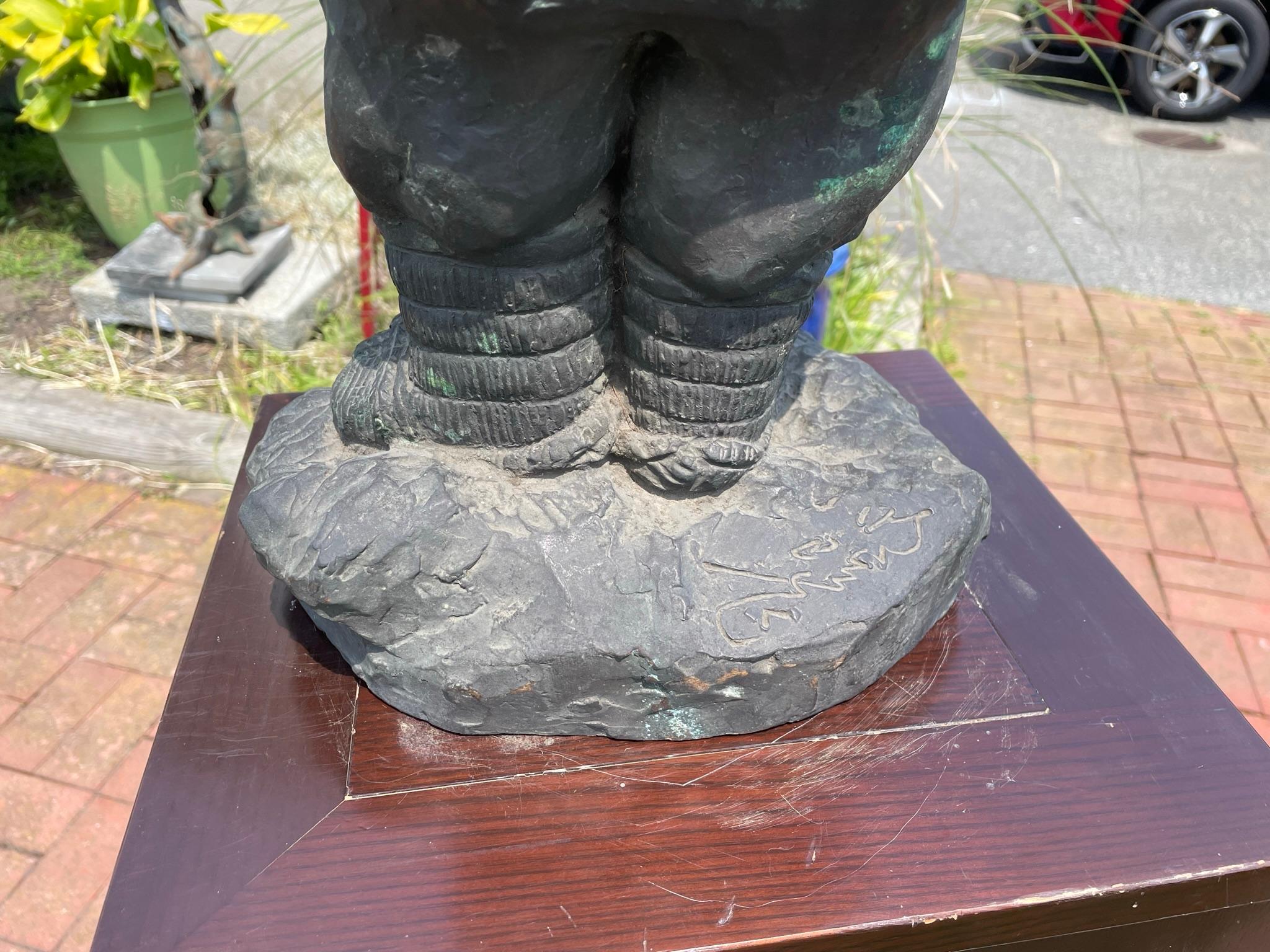 Japanese Bronze Midcentury Sculpture 