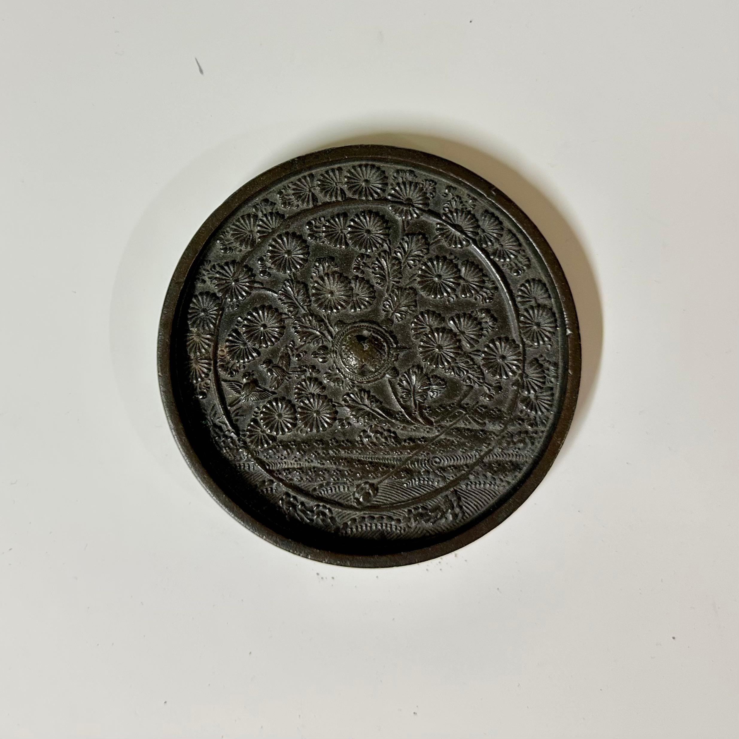 Calco Specchio giapponese in bronzo in vendita
