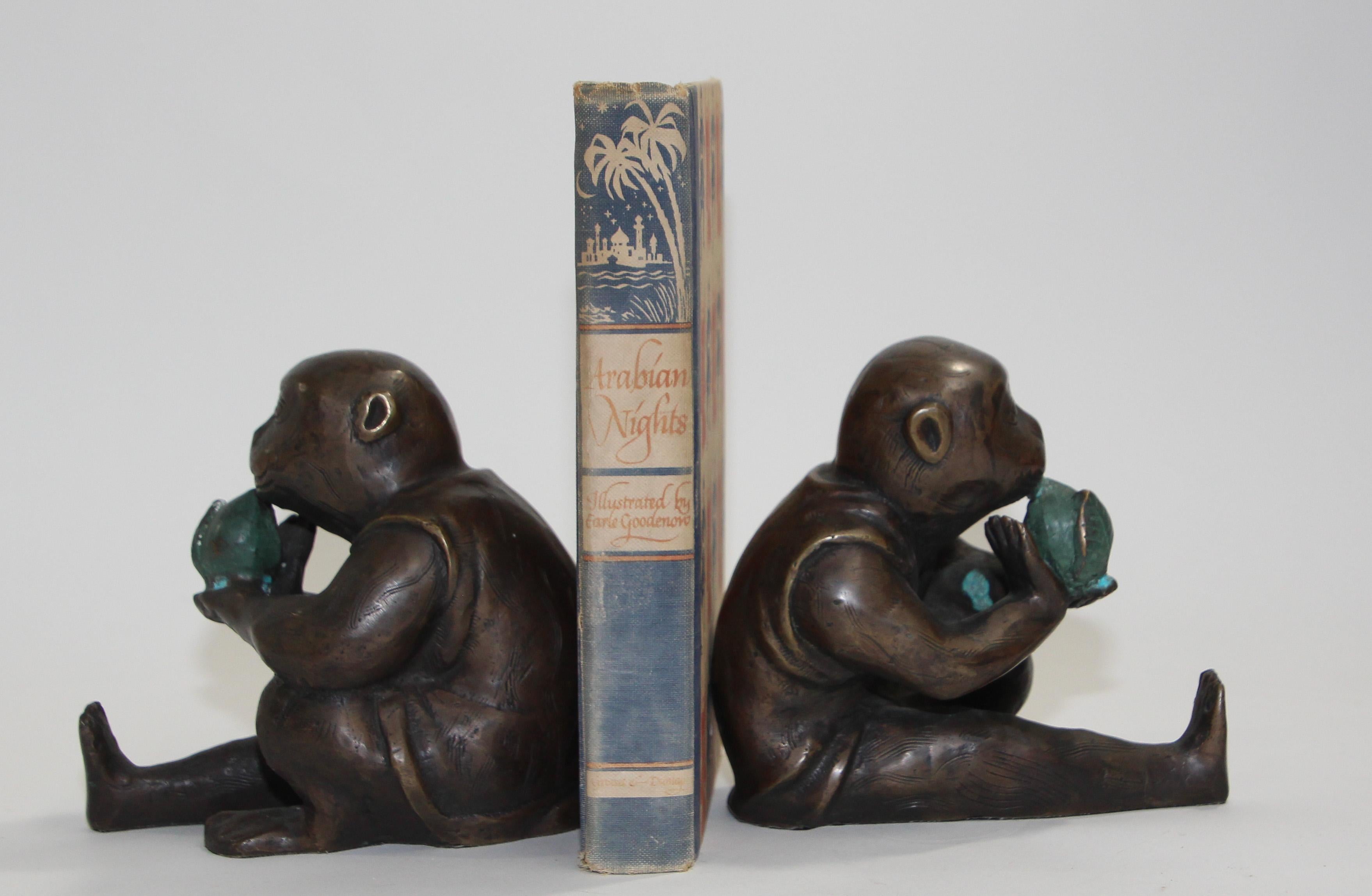 Japanese Bronze Monkey Okimono Meiji Style Figures 10