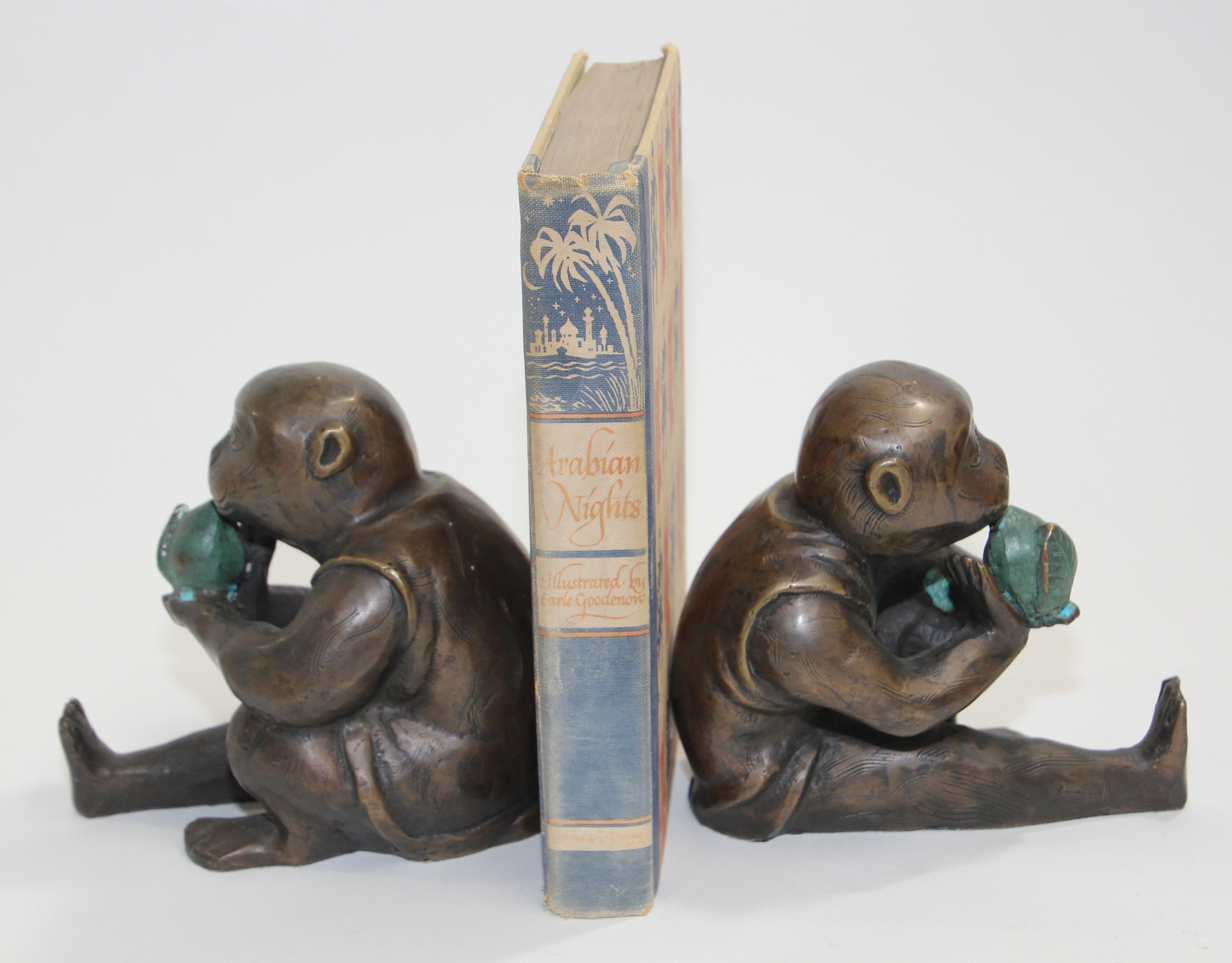 Japanese Bronze Monkey Okimono Meiji Style Figures 11