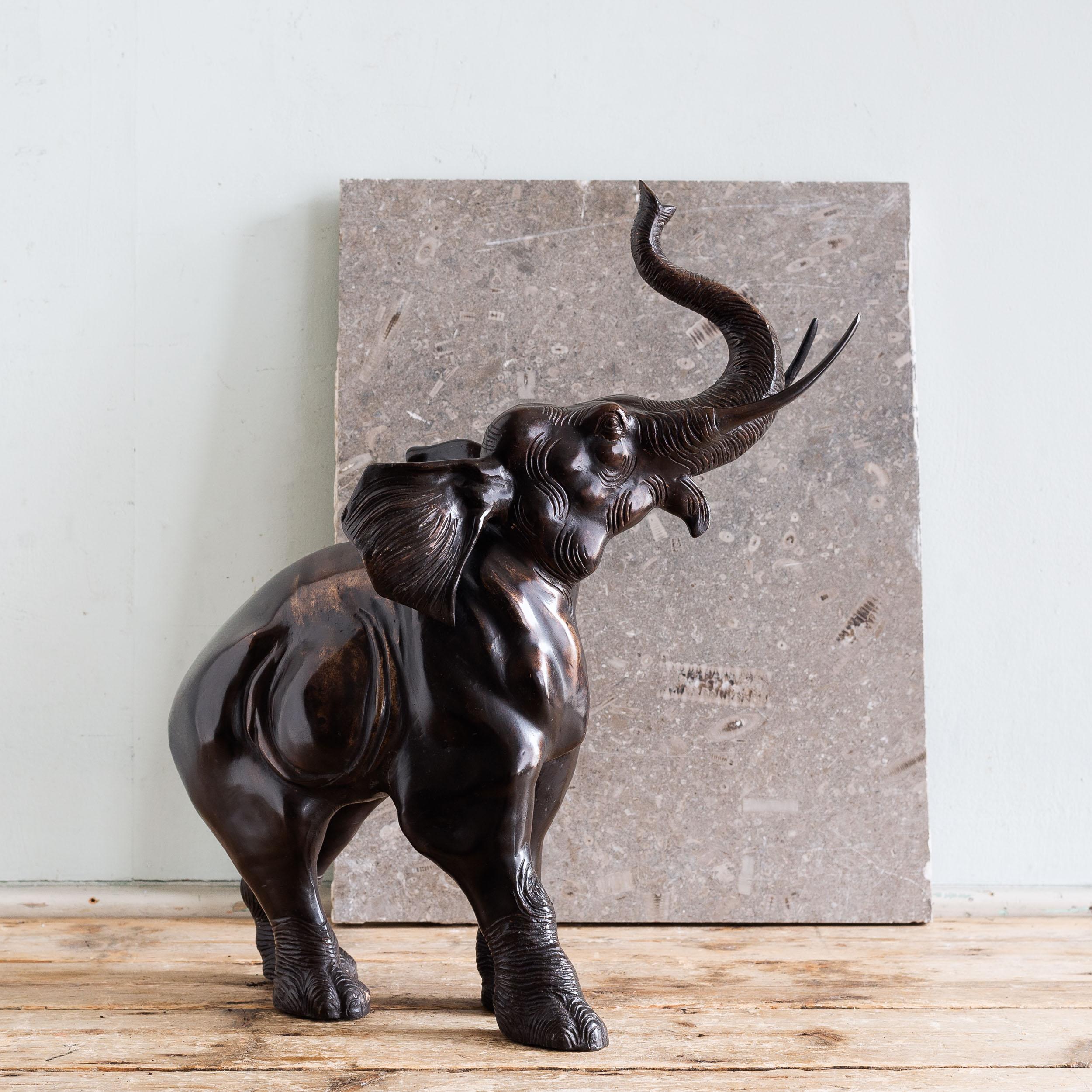 Japanese Bronze of an Elephant For Sale 4