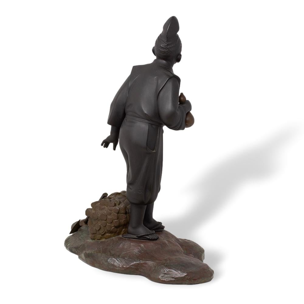 Bronze Sculpture japonaise d'Okimono en bronze par Yamamoto Kozan en vente