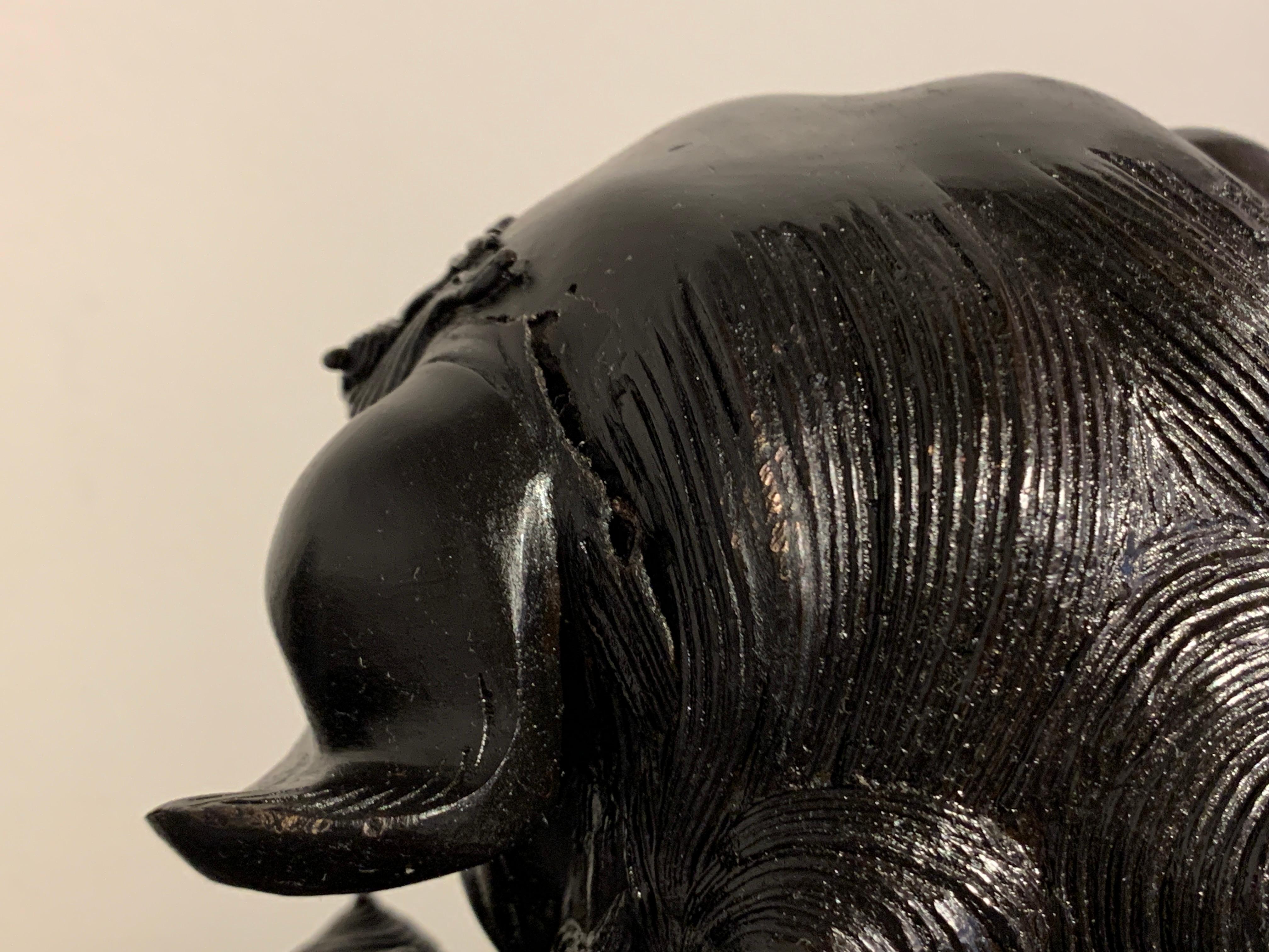 Japanese Bronze Shishi Koro, Foo Lion Censer, Taisho Period, 20th Century 4