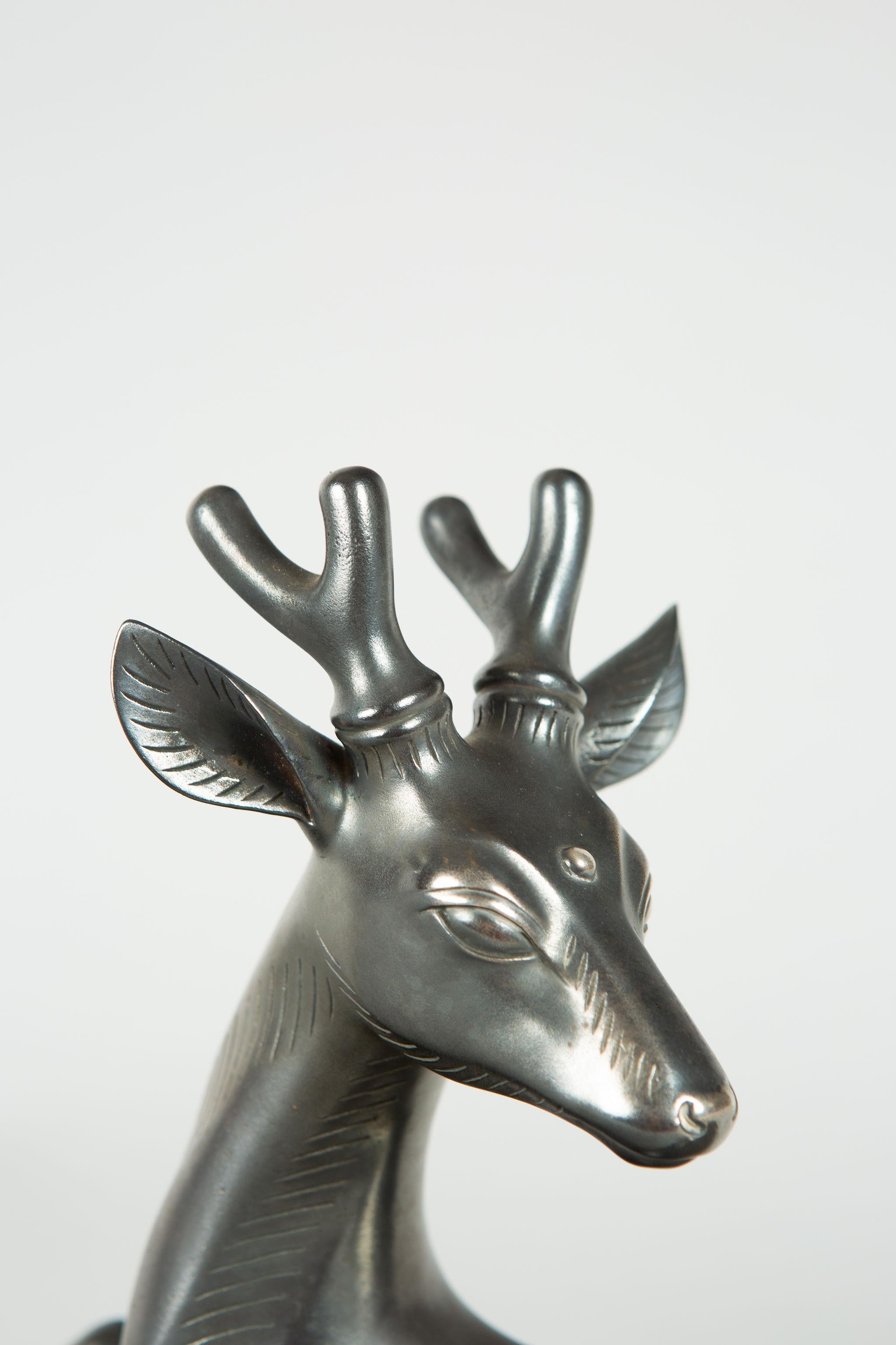 Japanese Bronze Stag with Third Eye 1