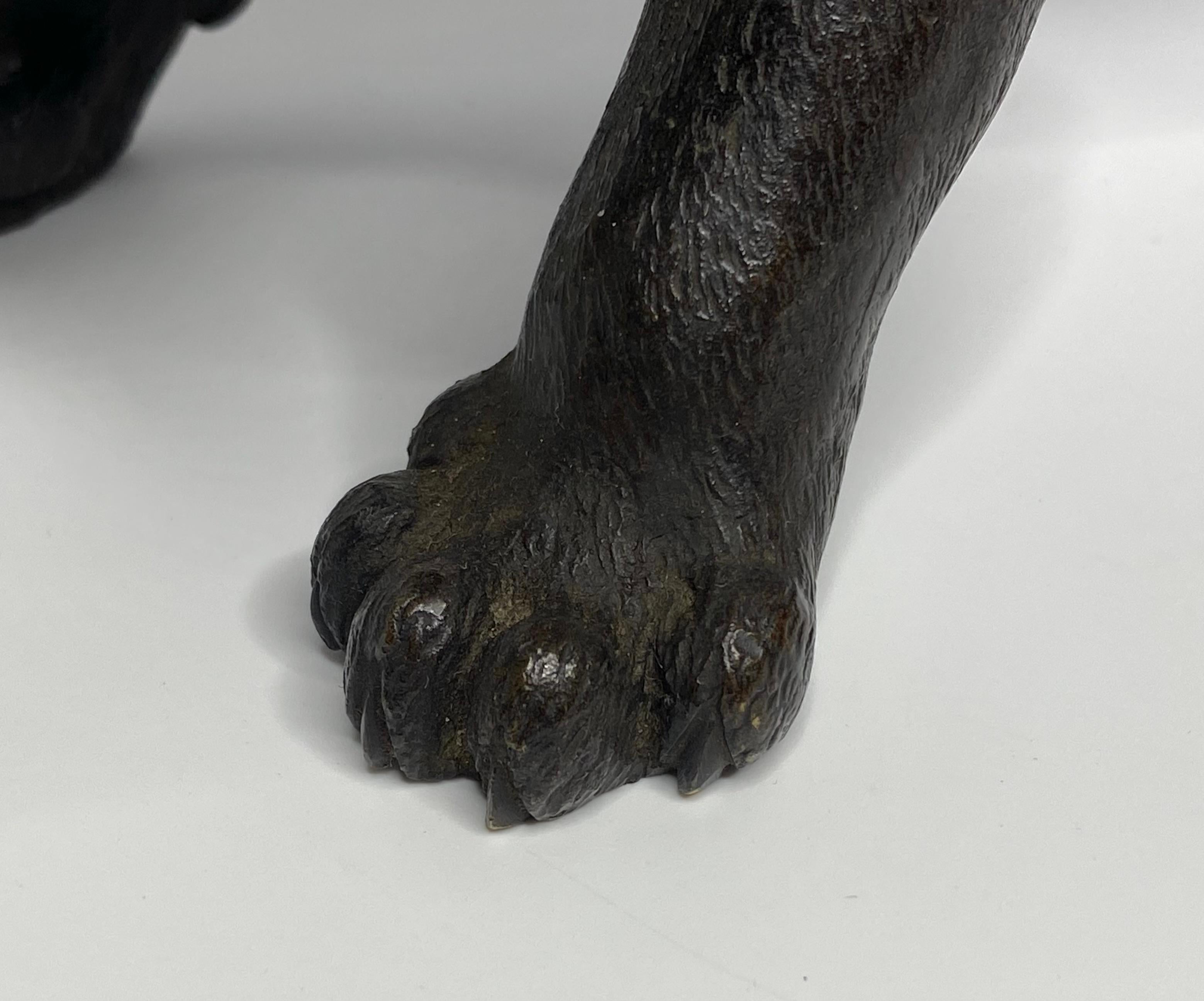 Japanese bronze tiger, signed Yoshikuza, Meiji Period. 3