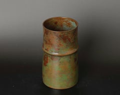 Japanische Bronzevase von Hasegawa Yoshihisa aus der Showa-Periode
