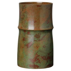 Japanese Bronze Vase by Hasegawa Yoshihisa - Showa Period