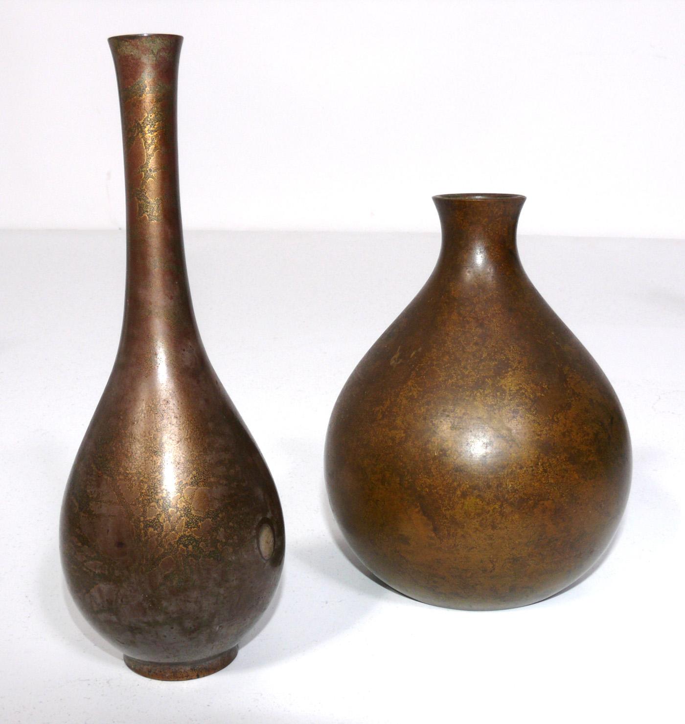 Japanese Bronze Vase Collection   In Good Condition In Atlanta, GA