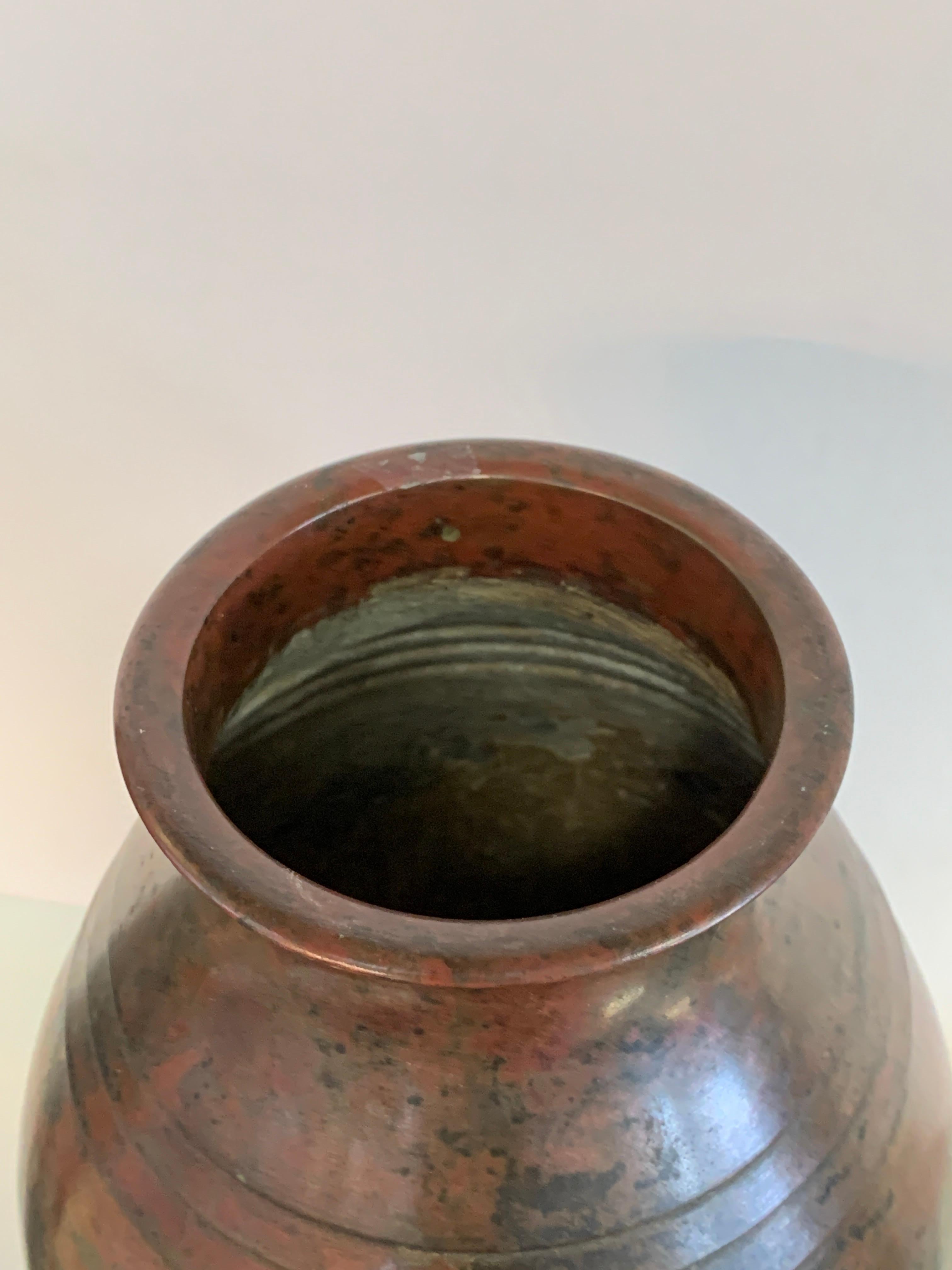 Cast Japanese Bronze Vase