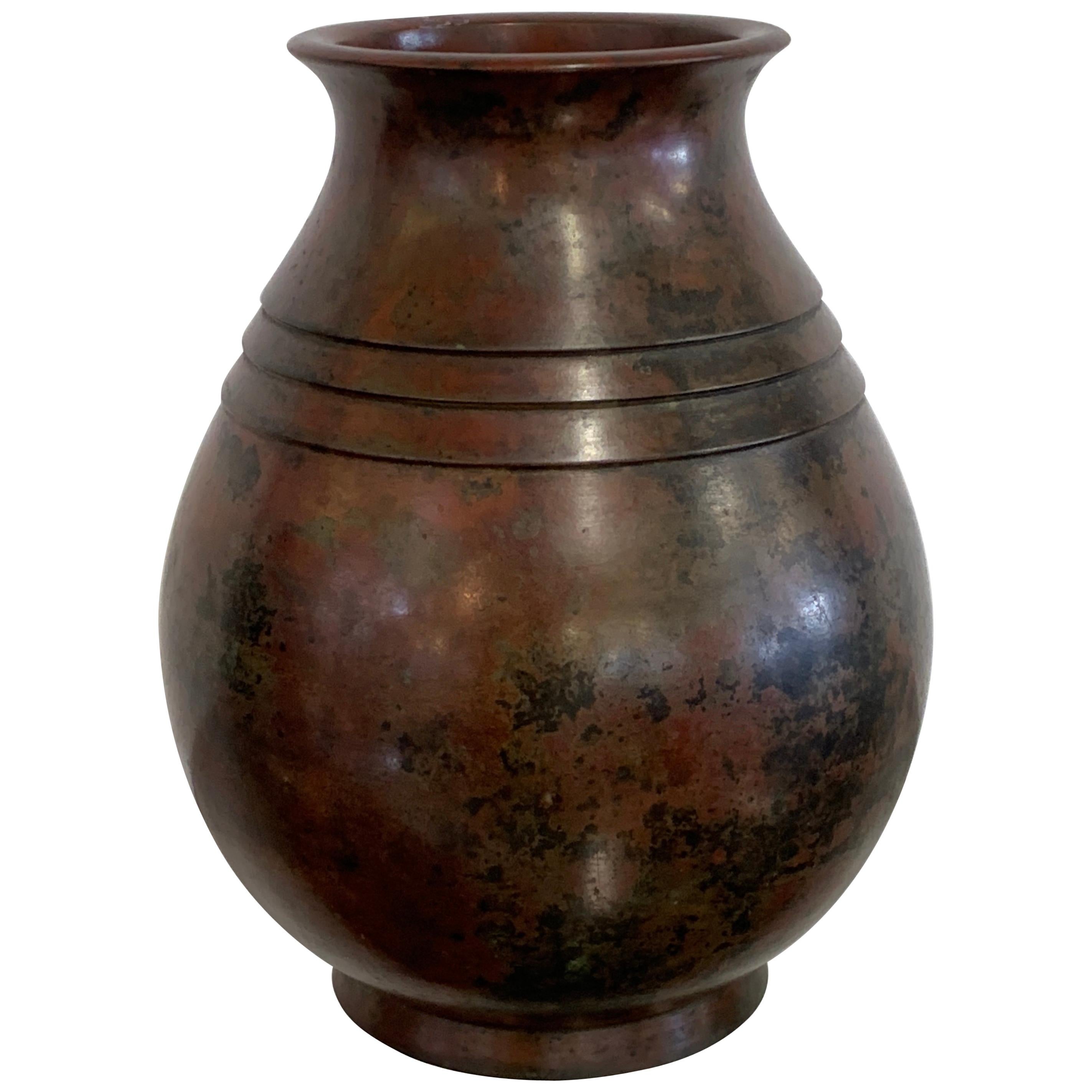 Japanese Bronze Vase