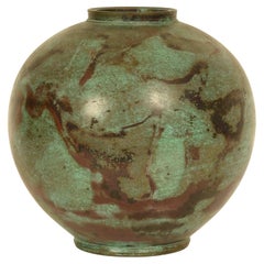 Vintage Japanese Bronze Vase From Takaoka