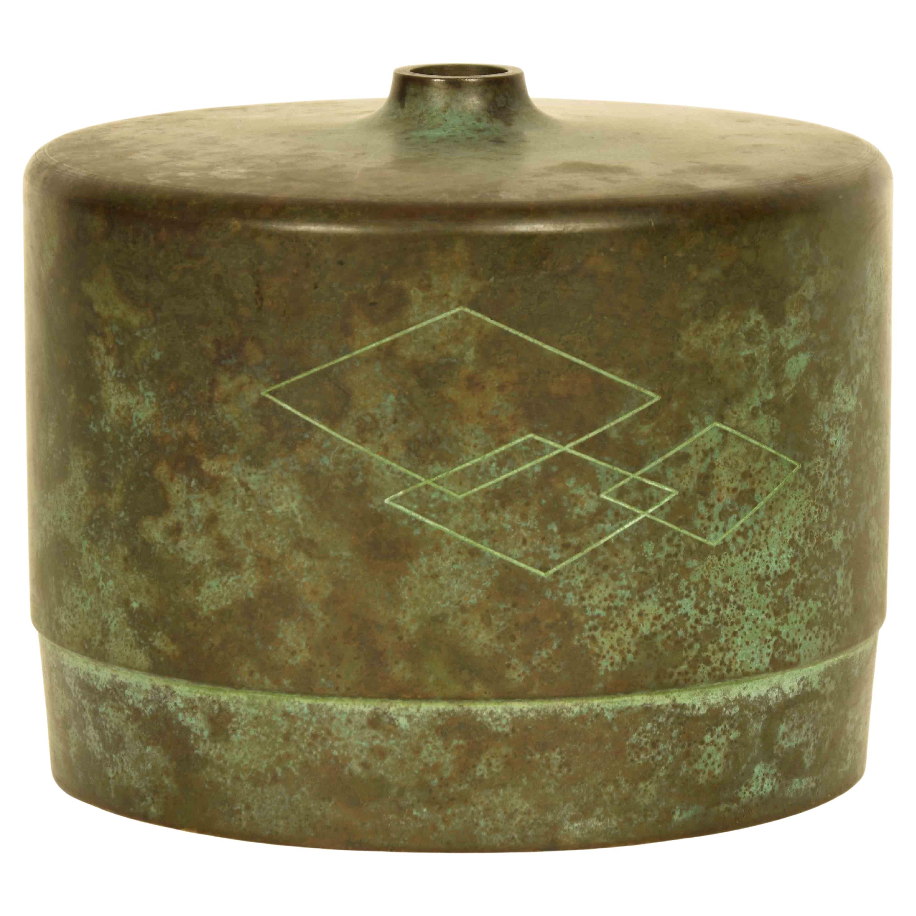 Japanese Bronze Vase From Takaoka