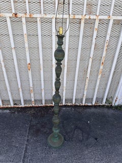Japanese Bronze Verdigris Floor lamp