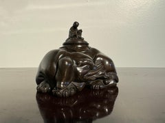 Japanische Bronze-Wasser Coupe, Eguchi als Fugen, Edo/Meiji-Periode, Japan