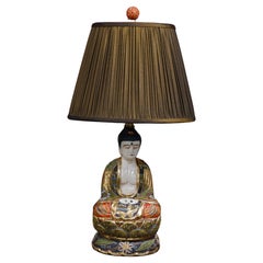 Japanese Buddha Satsuma Lamp