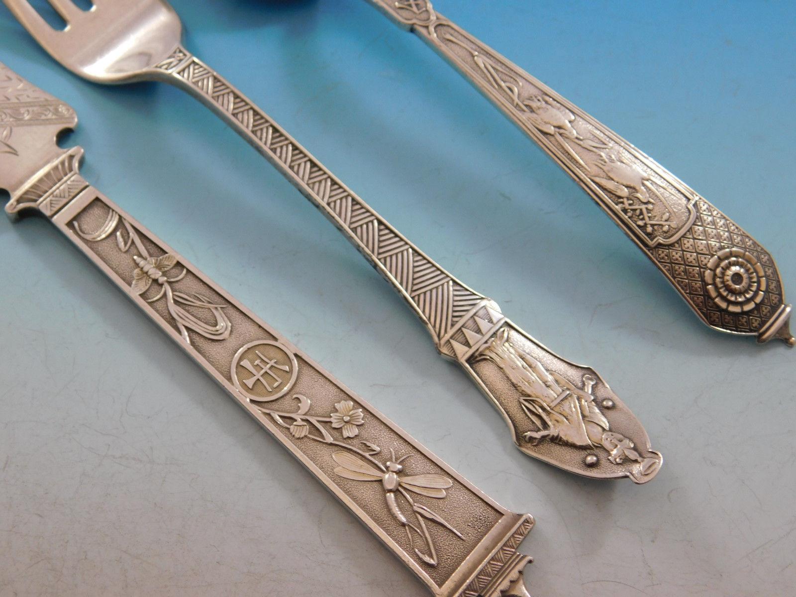 Japanese by Gorham Sterling Silver Child's Youth Set Multi Motif 4-Piece In Excellent Condition In Big Bend, WI