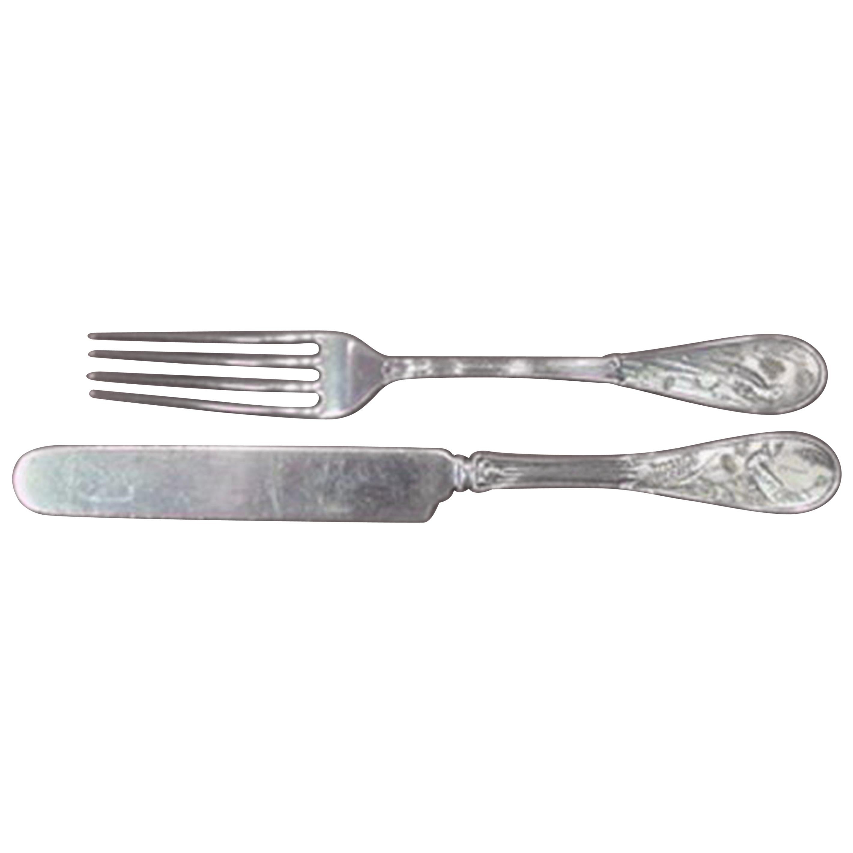 Japanese by Tiffany & Co. Sterling Junior Set 2-Piece Knife and Fork