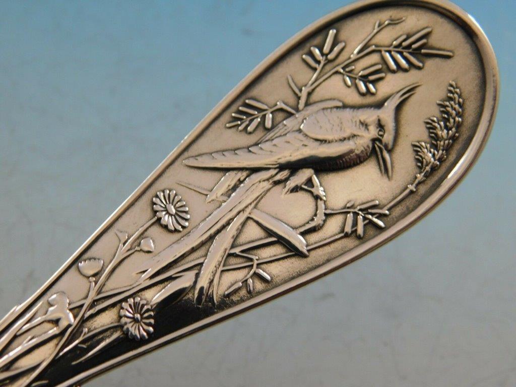 20th Century Japanese by Tiffany and Co. Sterling Silver Berry Spoon with Ribbed Bowl