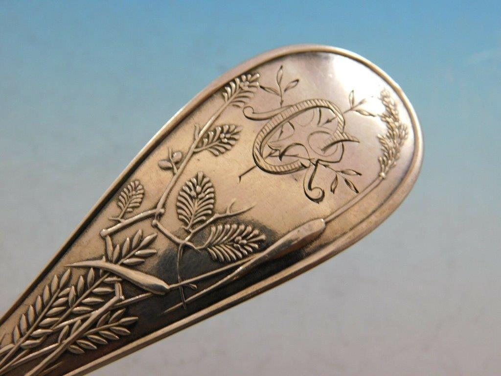 Japanese by Tiffany and Co. Sterling Silver Berry Spoon with Ribbed Bowl 1