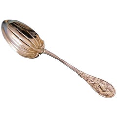 Japanese by Tiffany and Co. Sterling Silver Berry Spoon with Ribbed Bowl